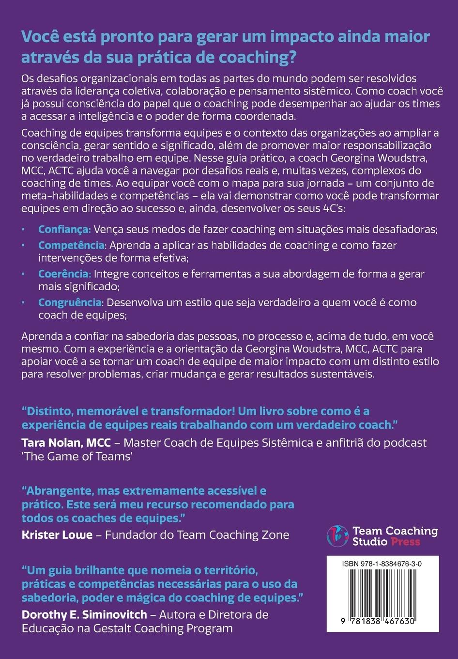 Rückseitencover A Arte e Maestria Do Coaching de Equipes