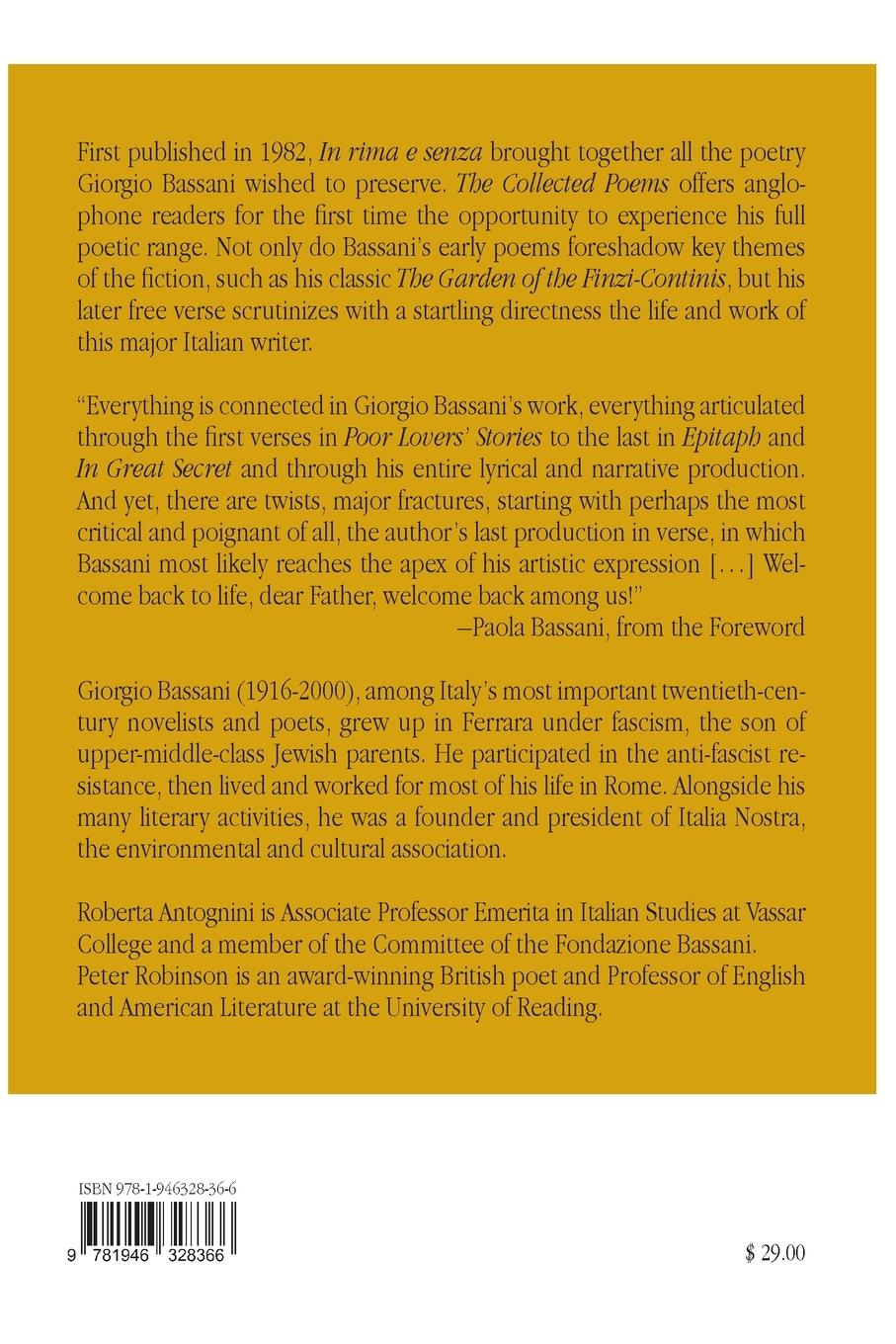 Rückseitencover The Collected Poems