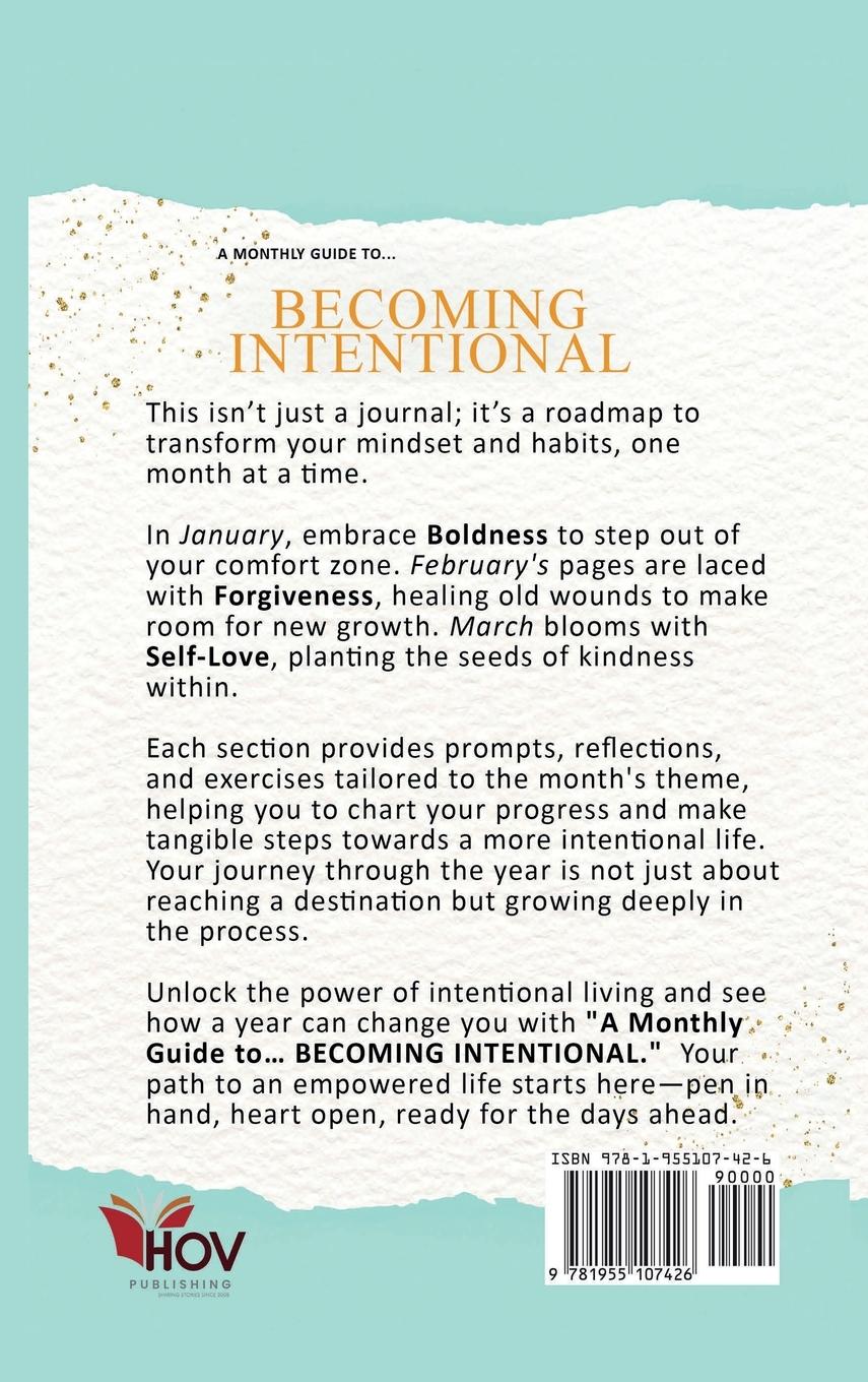 Rückseitencover A Monthly Guide To...Becoming Intentional