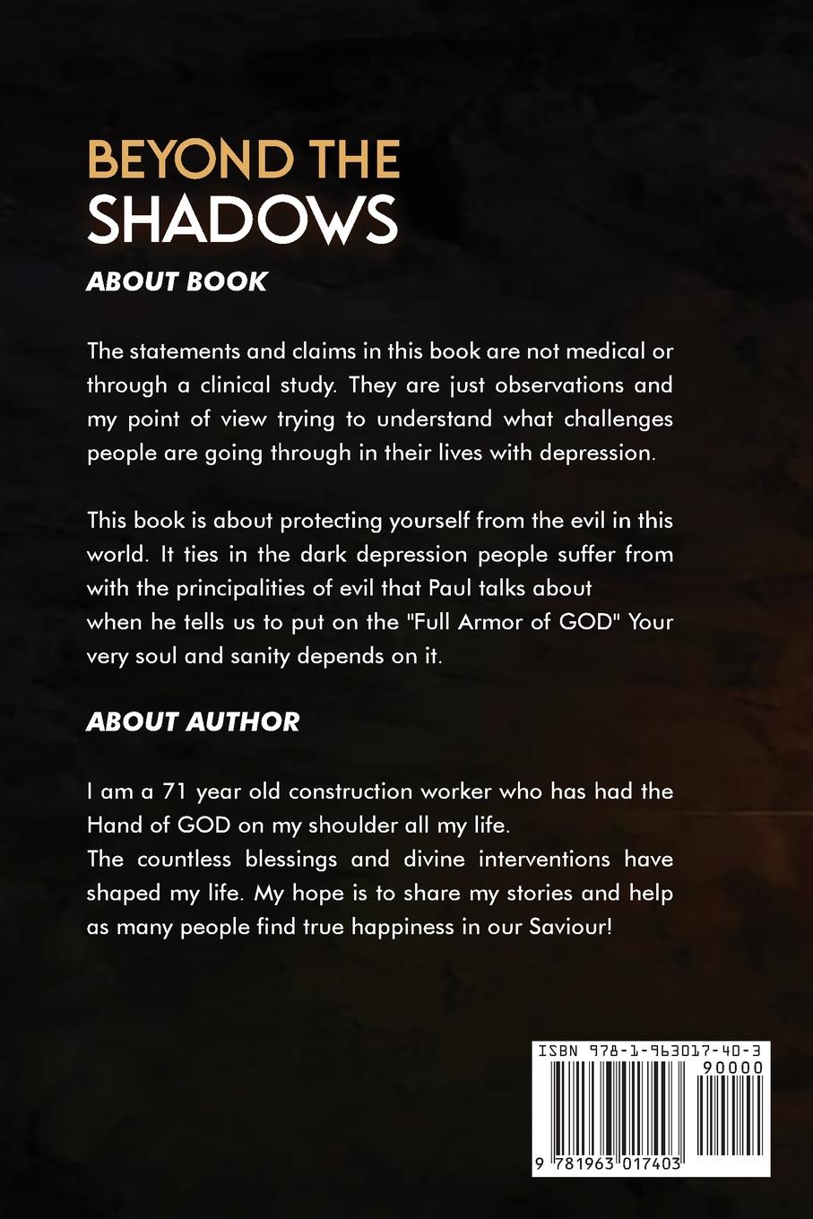 Rückseitencover Beyond the Shadows