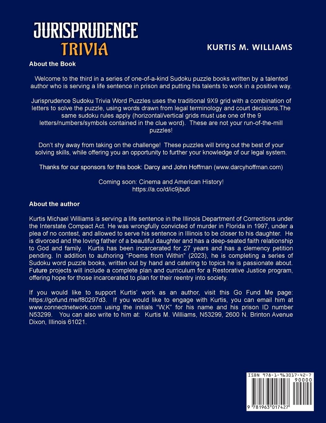 Rückseitencover Jurisprudence Trivia Sudoku