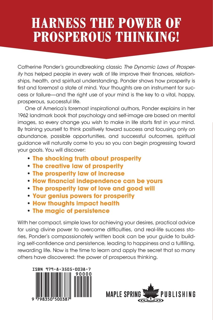 Rückseitencover The Dynamic Laws of Prosperity