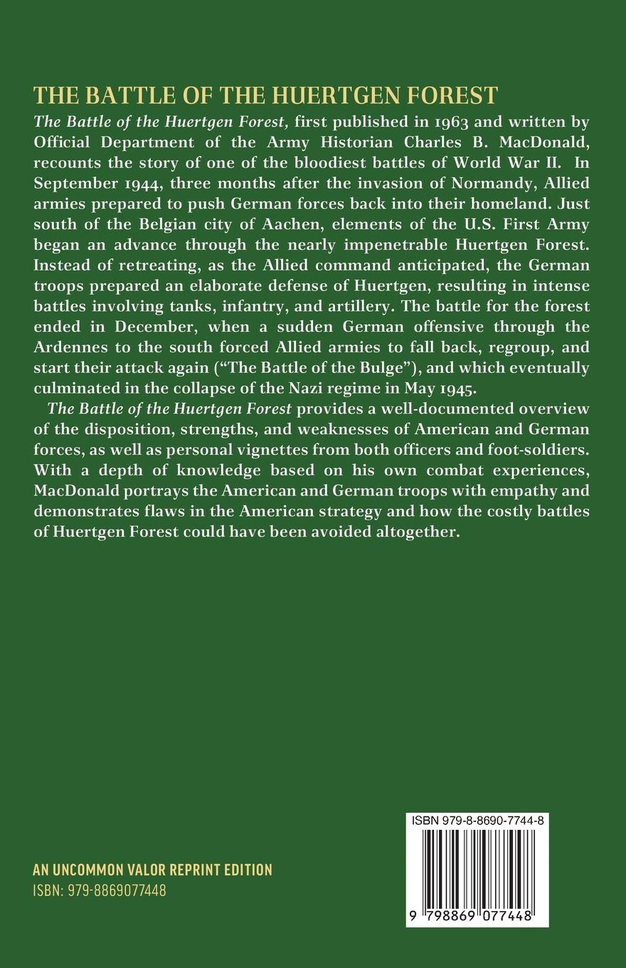 Rückseitencover Battle of the Huertgen Forest
