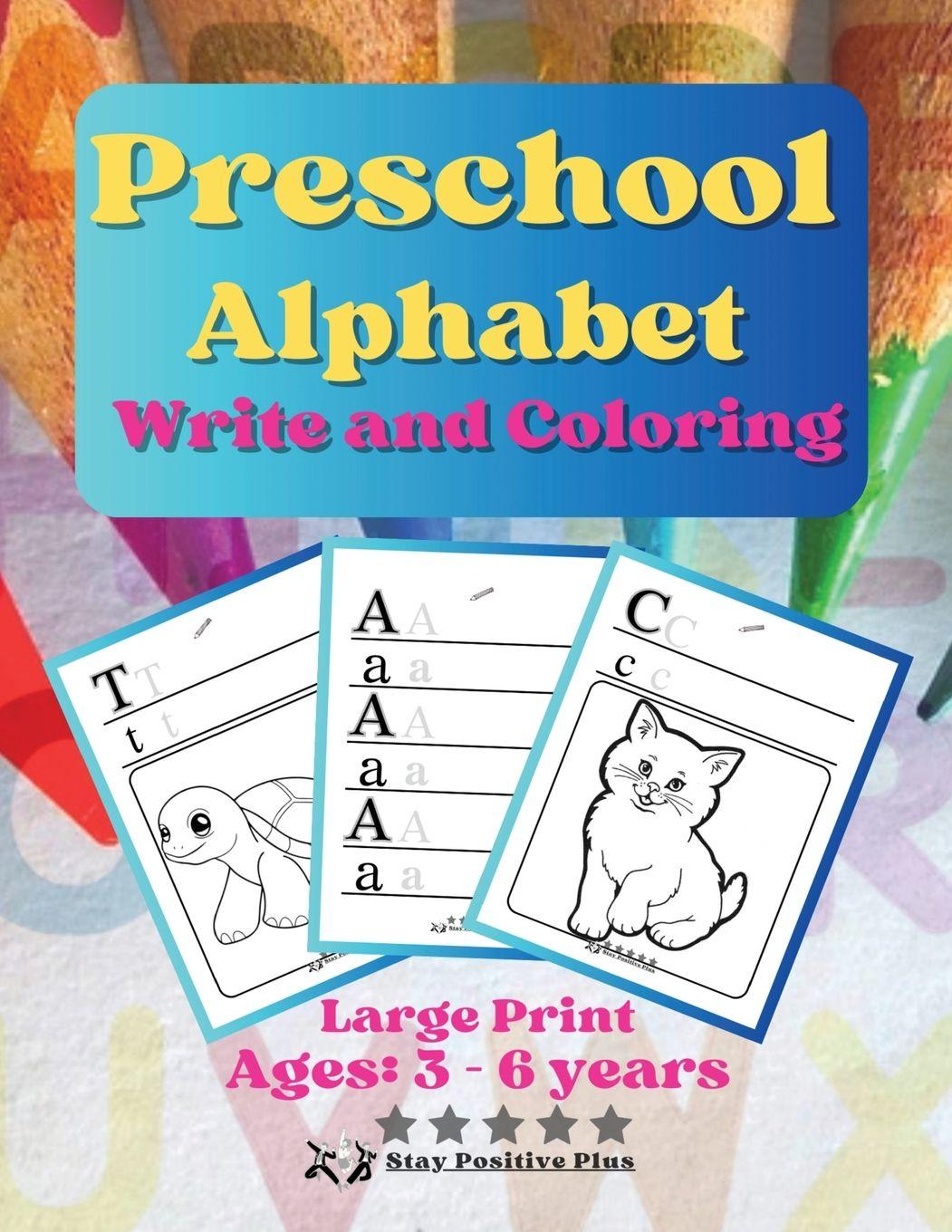 Vorderes Coverbild Preschool Alphabet Write  and Coloring