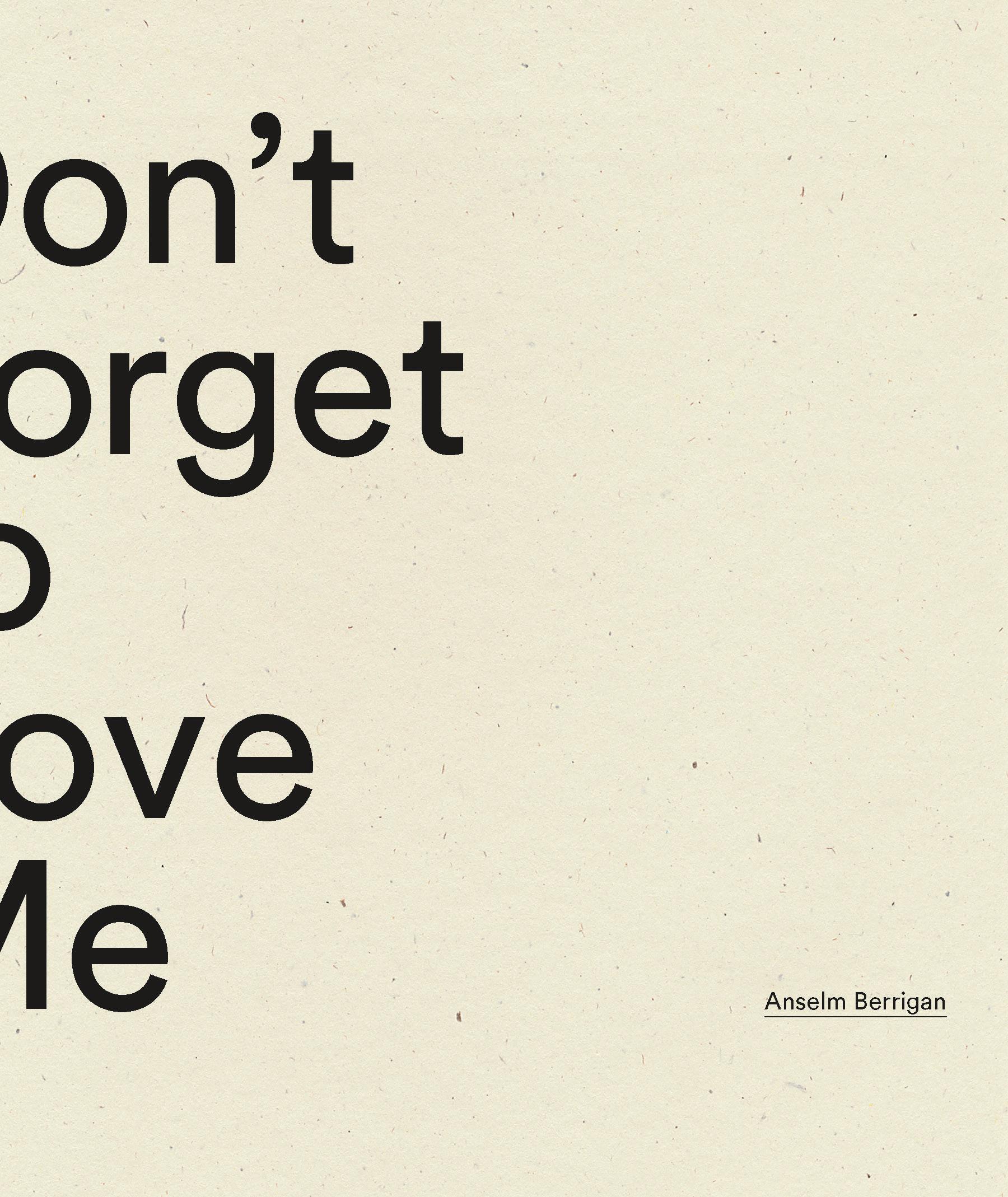 Vorderes Coverbild Don't Forget to Love Me