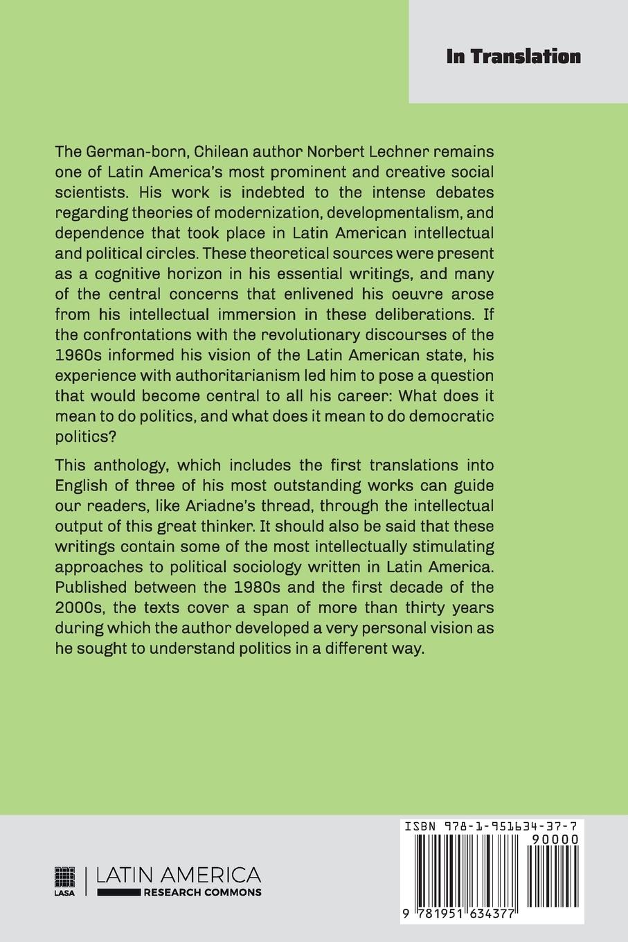 Rückseitencover On Democratic Politics