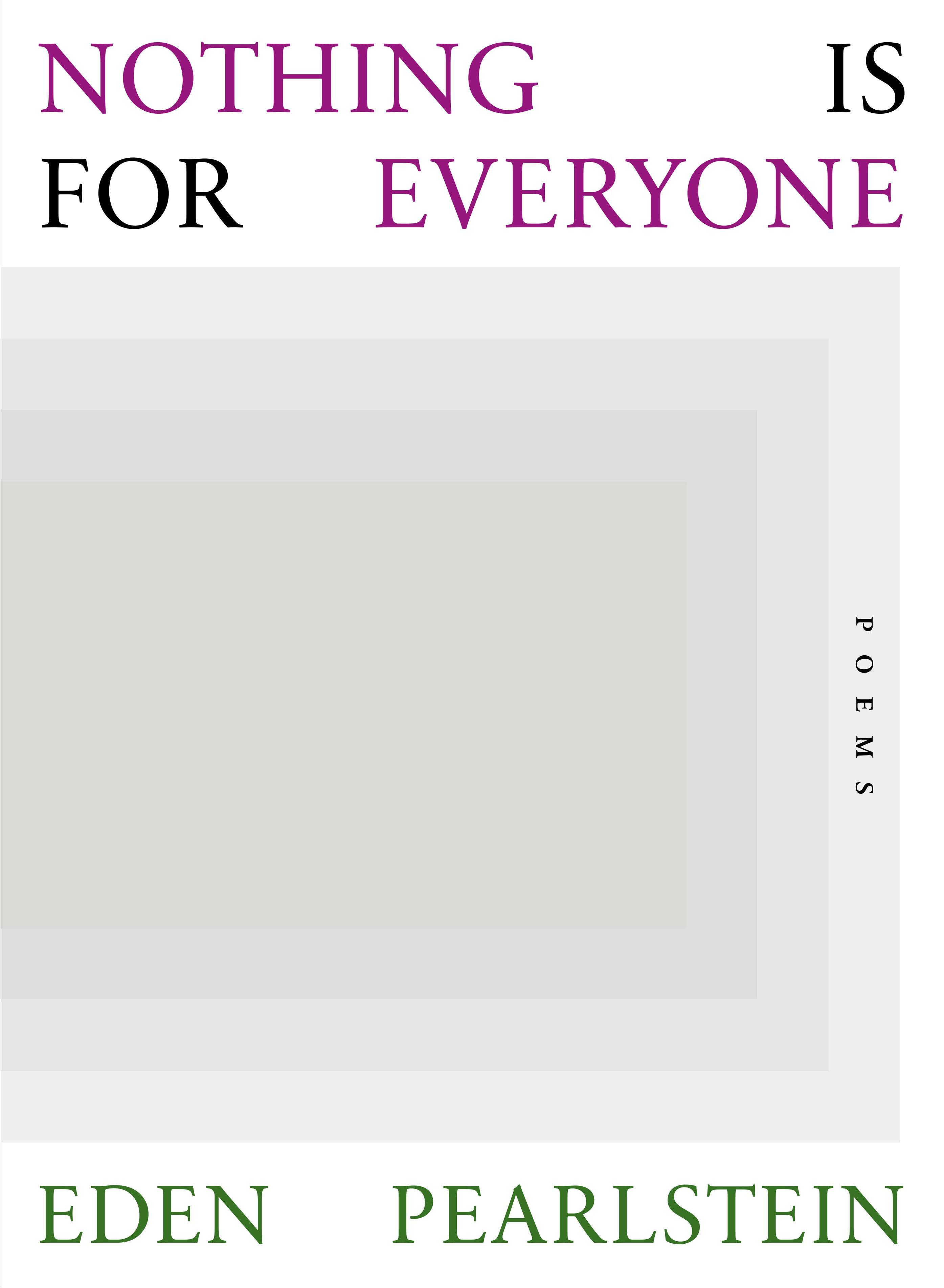 Vorderes Coverbild Nothing Is for Everyone