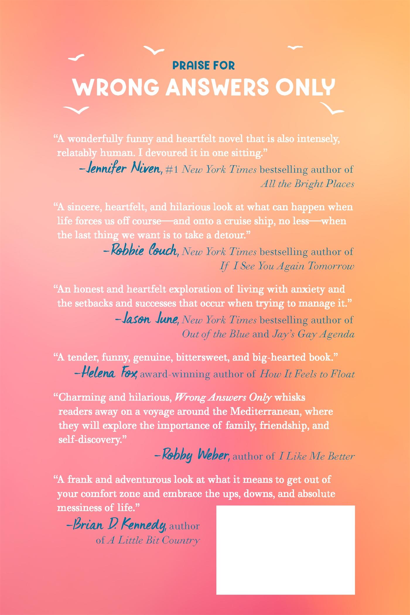 Rückseitencover Wrong Answers Only