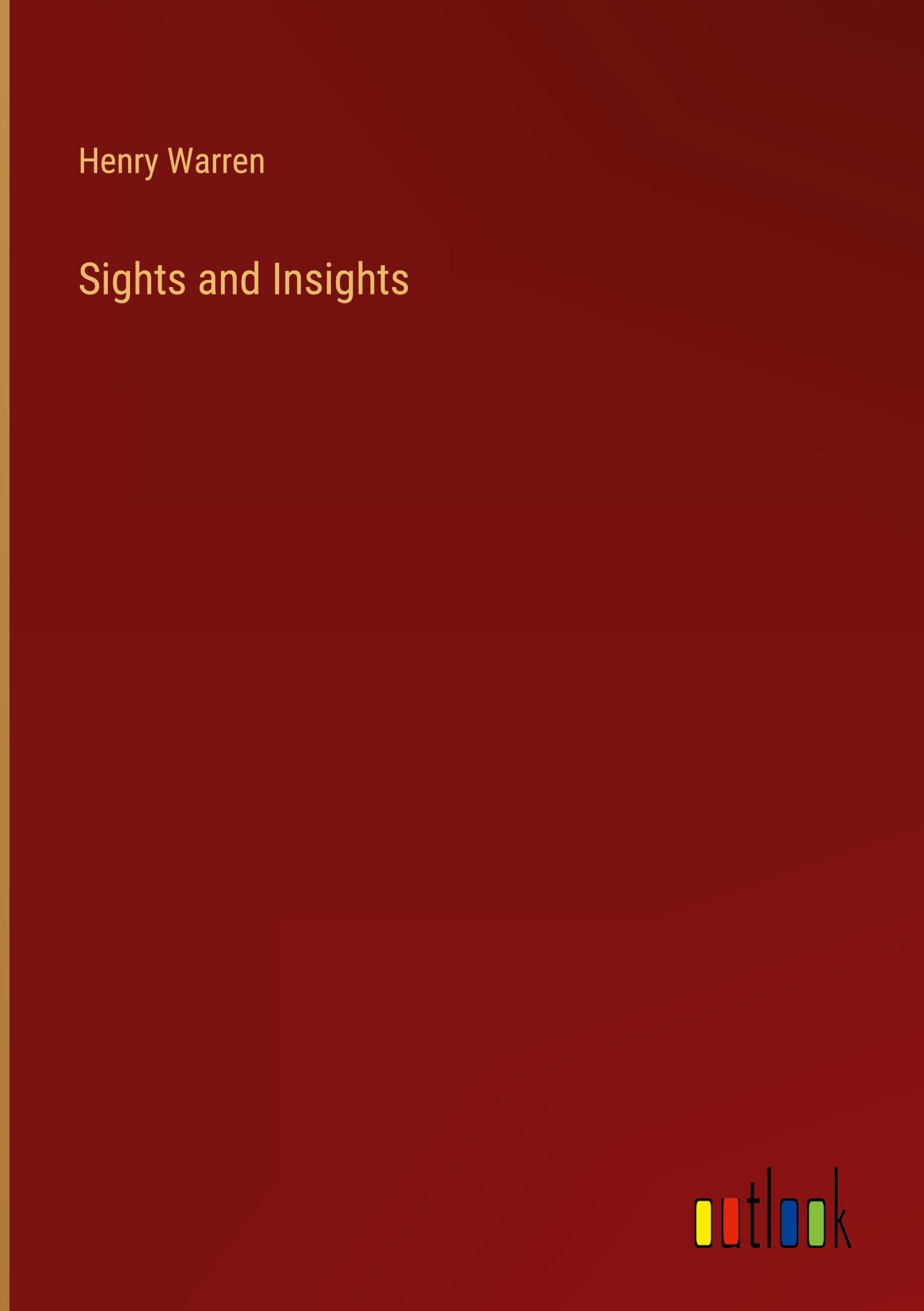 Vorderes Coverbild Sights and Insights