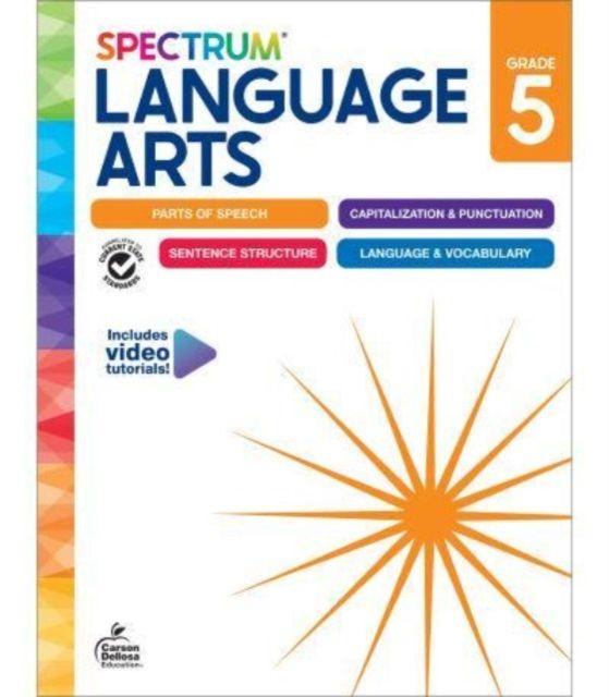 Vorderes Coverbild Spectrum Language Arts Workbook, Grade 5