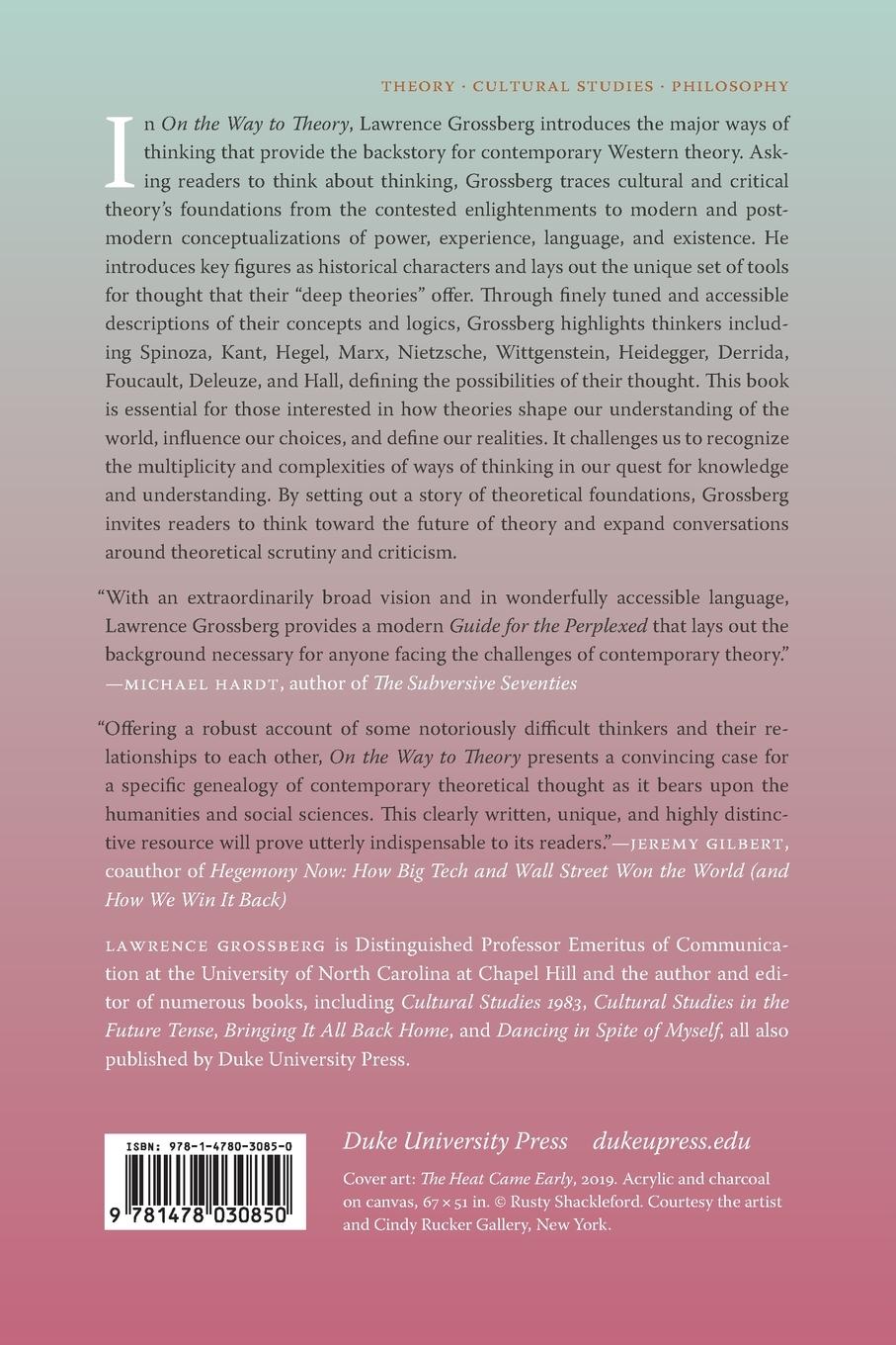 Rückseitencover On the Way to Theory