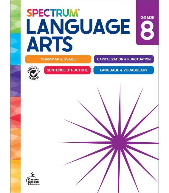 Vorderes Coverbild Spectrum Language Arts Workbook Grade 8