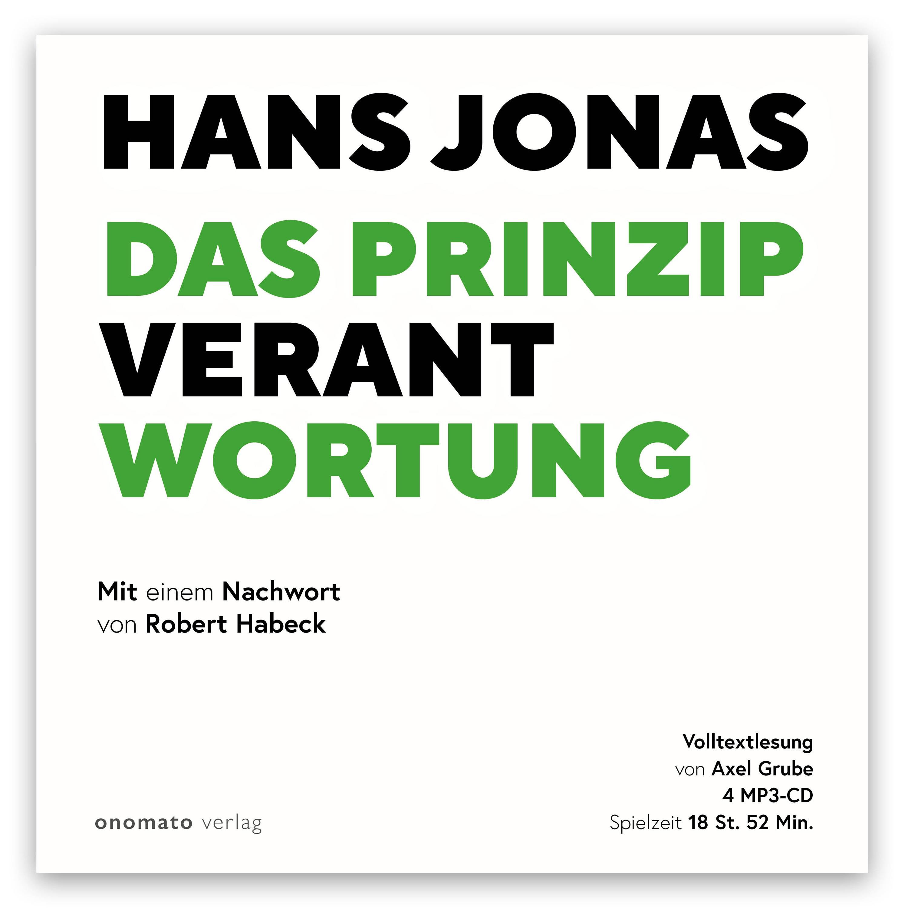 Vorderes Coverbild Das Prinzip Verantwortung