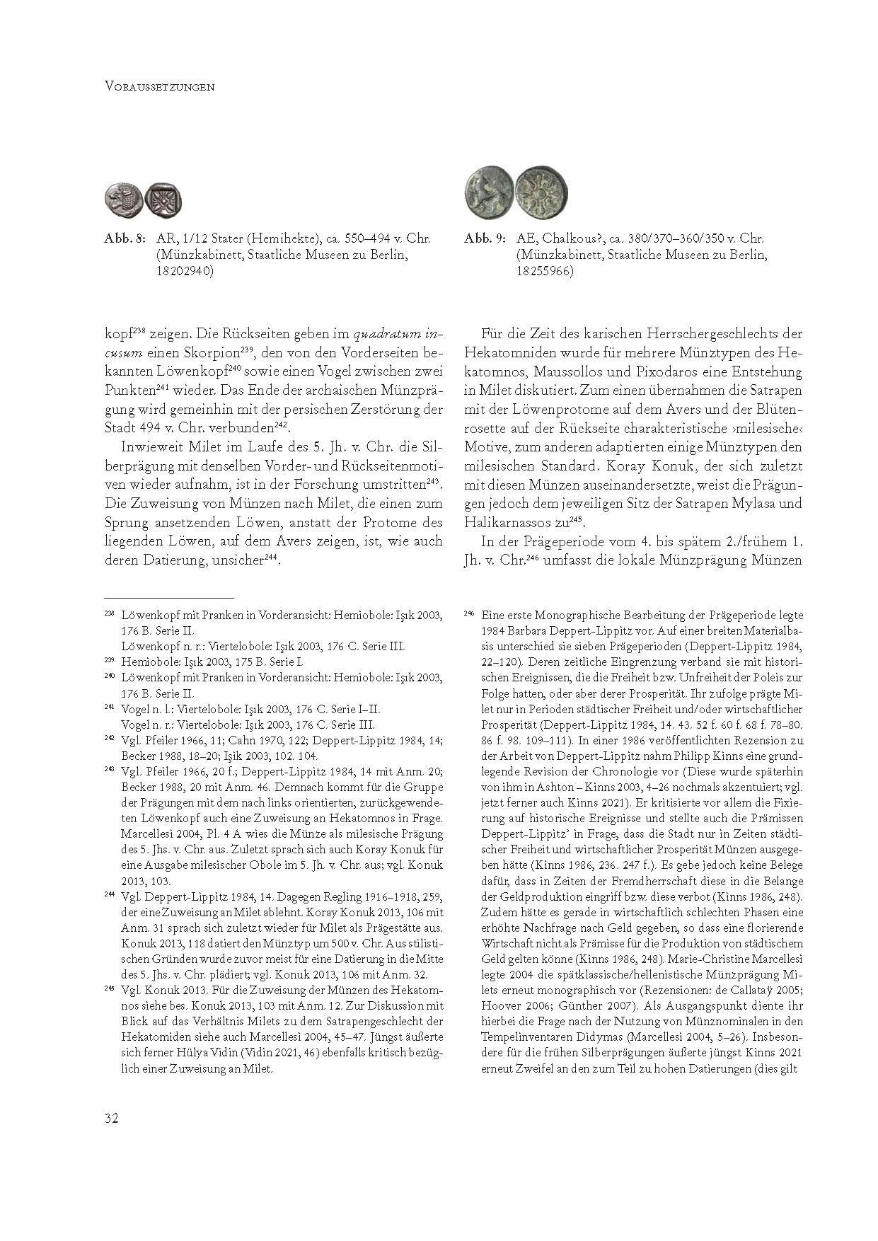 Beispielinhalt (Bild) Die kaiserliche Münzprägung Milets