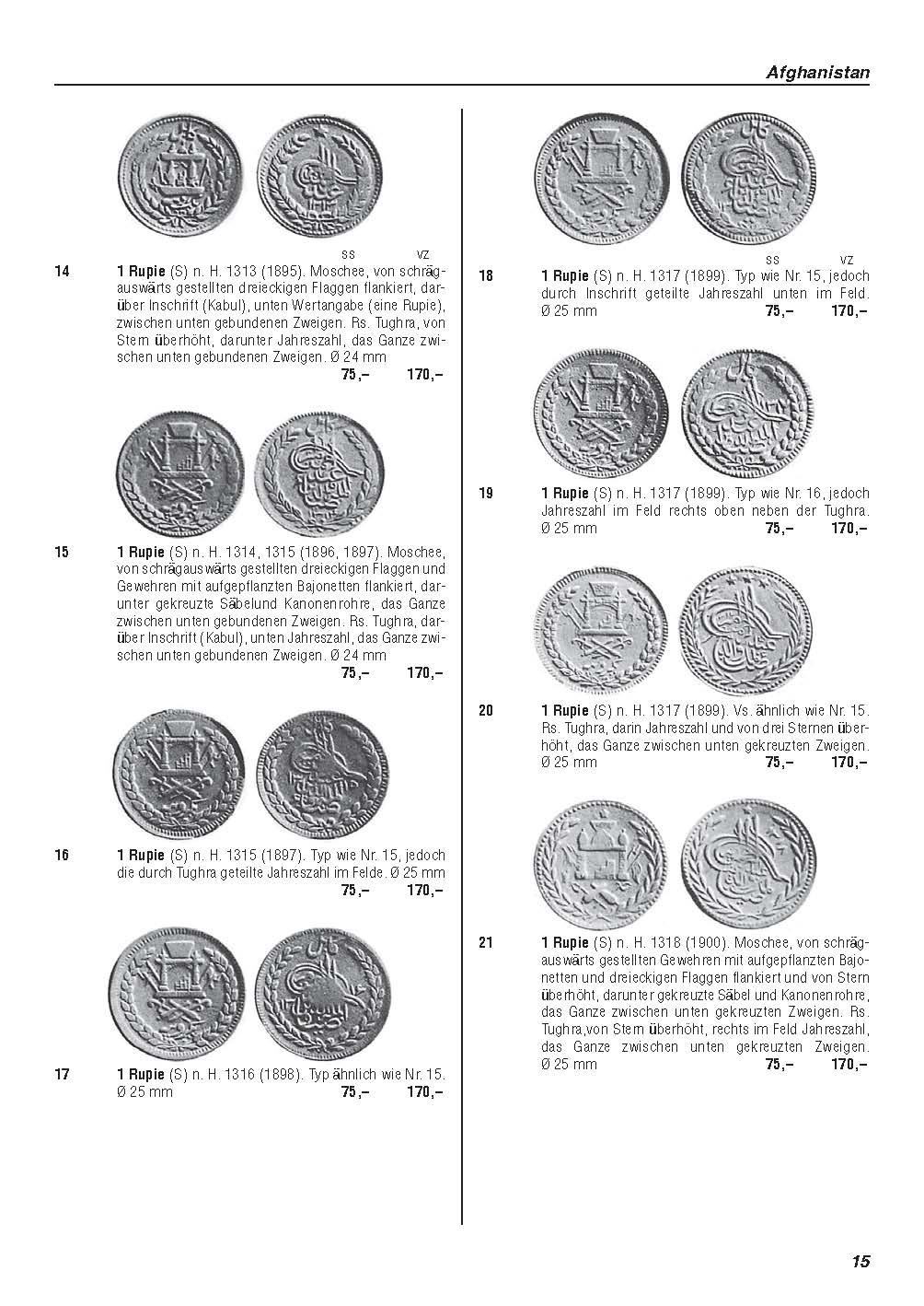 Beispielinhalt (Bild) Weltmünzkatalog 19. Jahrhundert