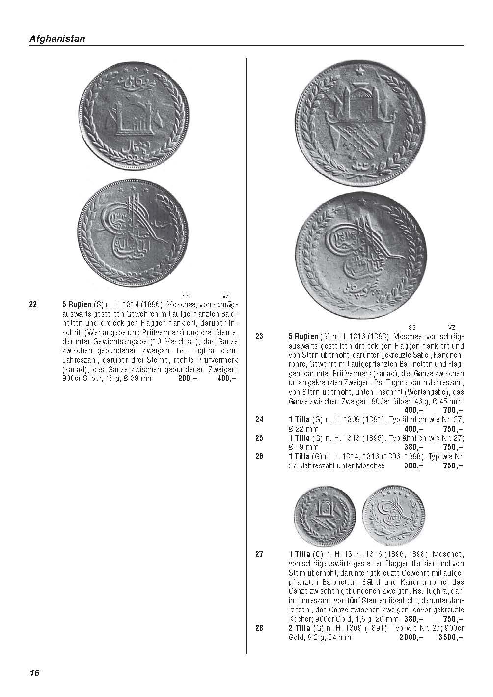 Beispielinhalt (Bild) Weltmünzkatalog 19. Jahrhundert