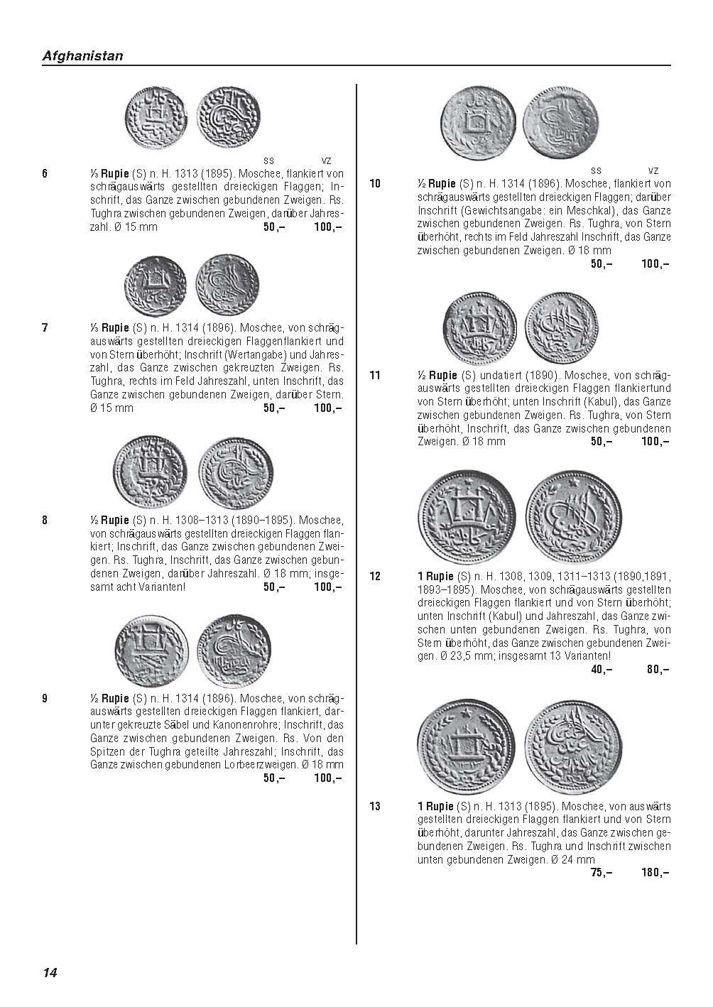 Beispielinhalt (Bild) Weltmünzkatalog 19. Jahrhundert