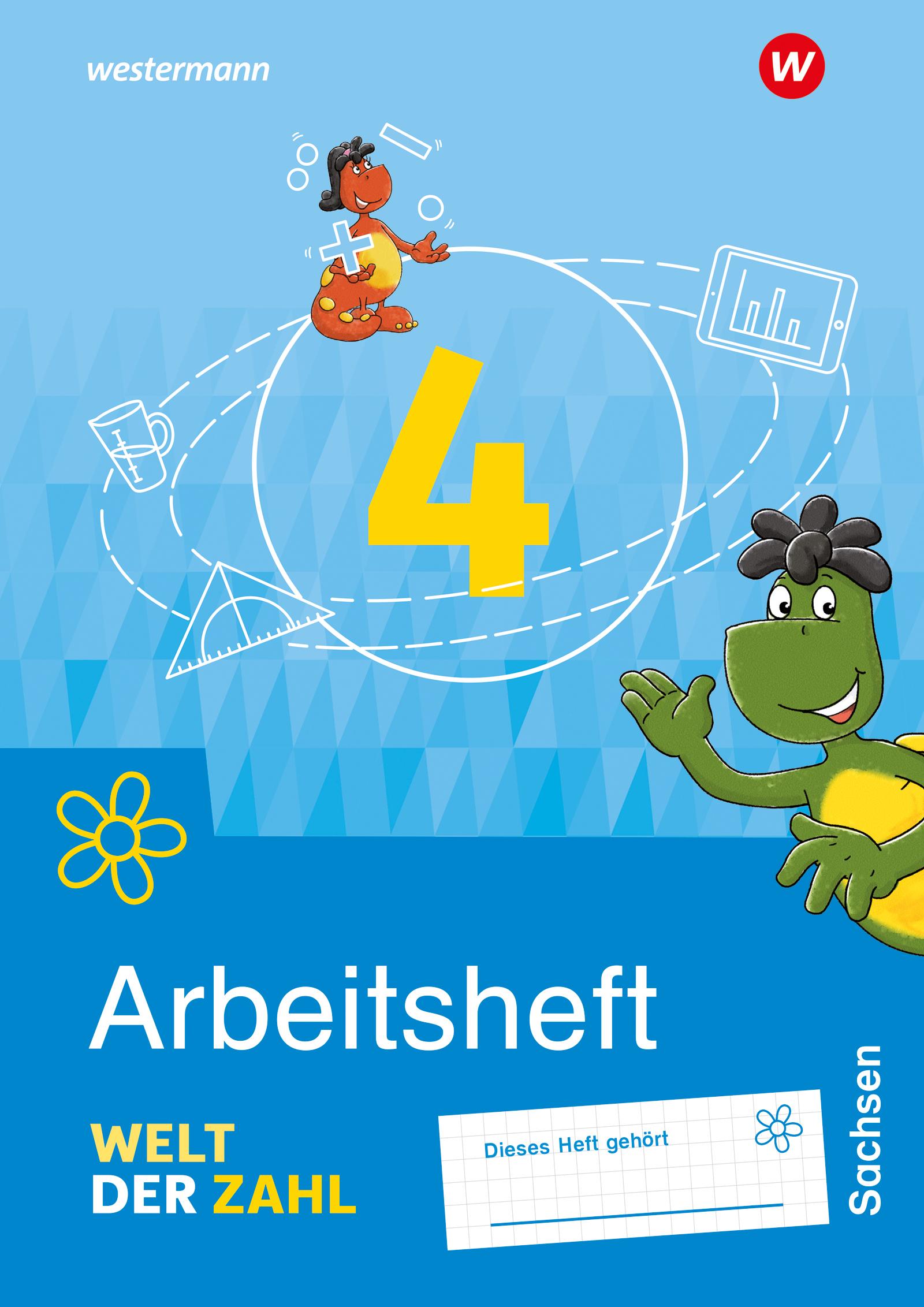 Vorderes Coverbild Welt der Zahl 4. Arbeitsheft. Für Sachsen