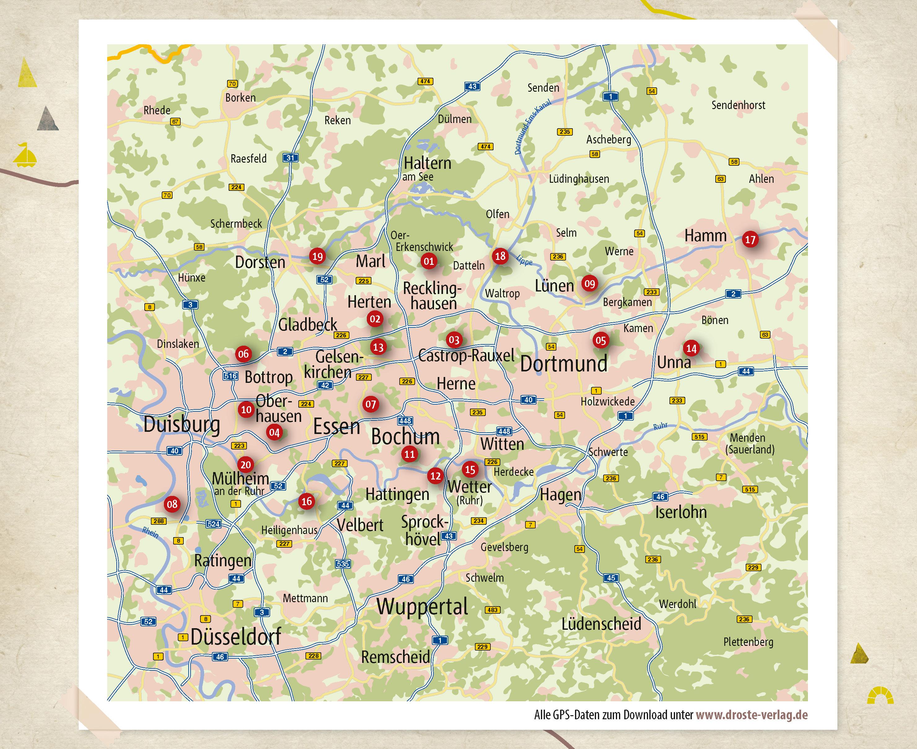 Beispielinhalt (Bild) Ruhrgebiet. Wandern für die Seele