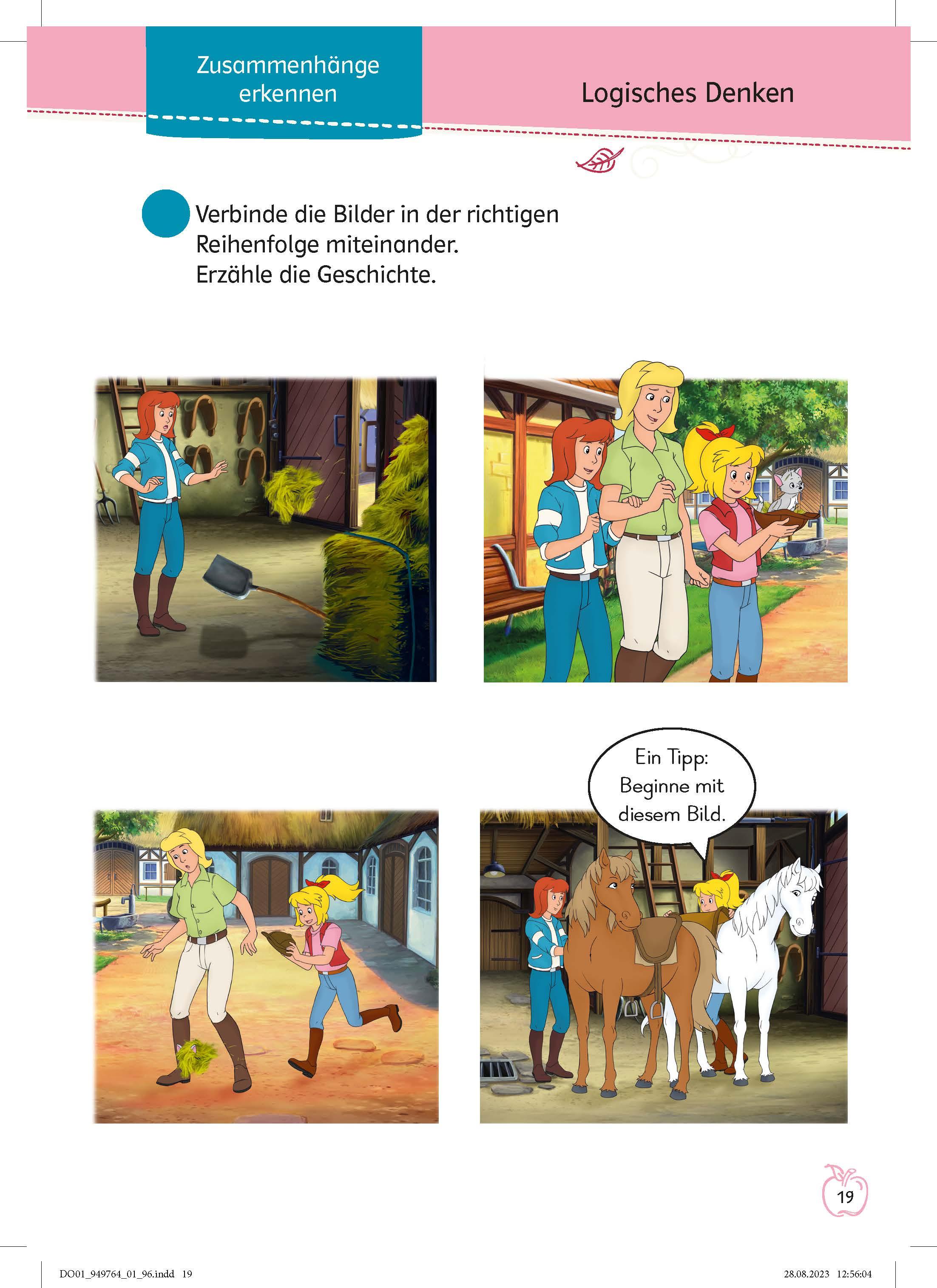 Beispielinhalt (Bild) Bibi & Tina: Mein pferdestarkes Vorschulbuch