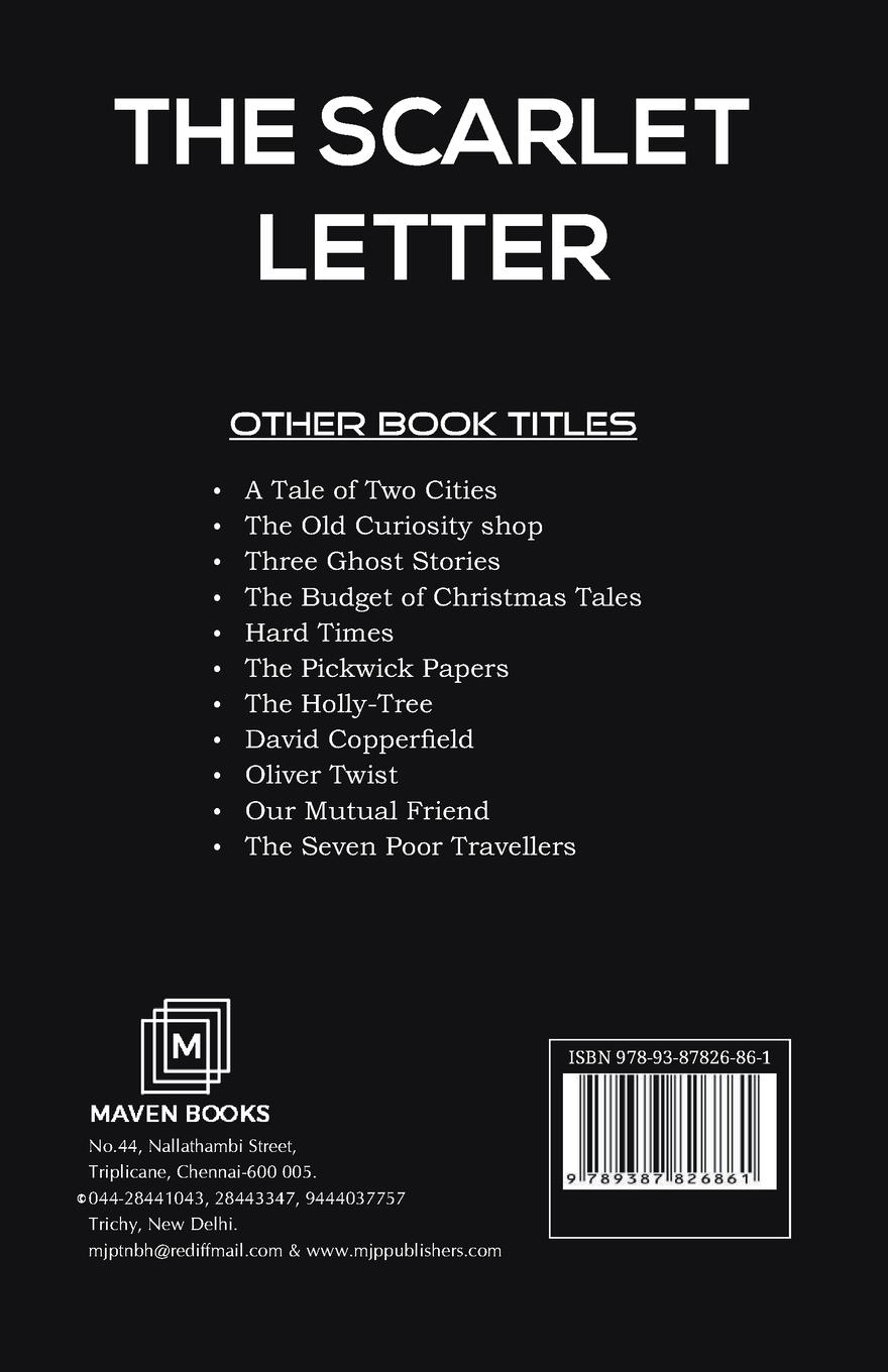 Rückseitencover THE SCARLET LETTER