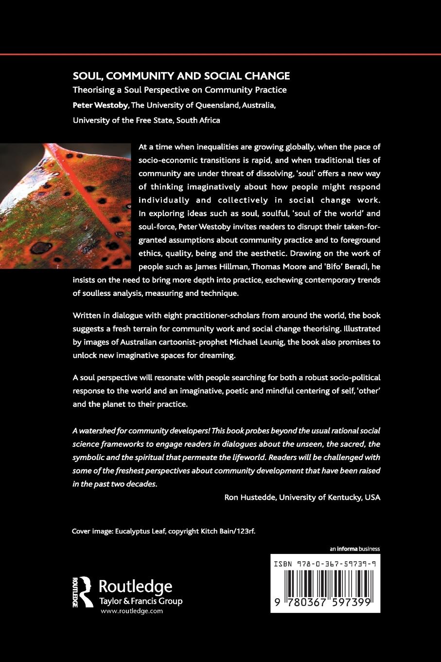 Rückseitencover Soul, Community and Social Change