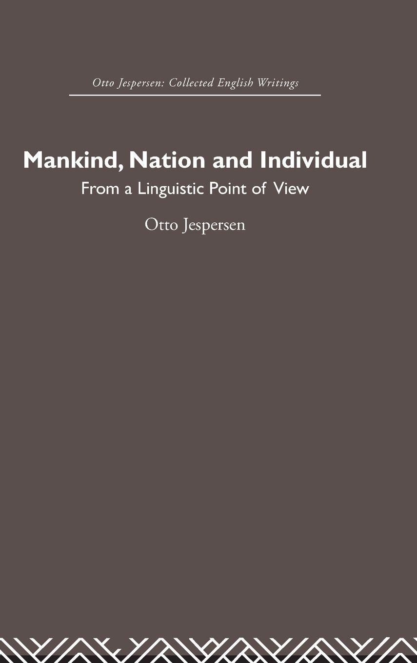 Vorderes Coverbild Mankind, Nation and Individual