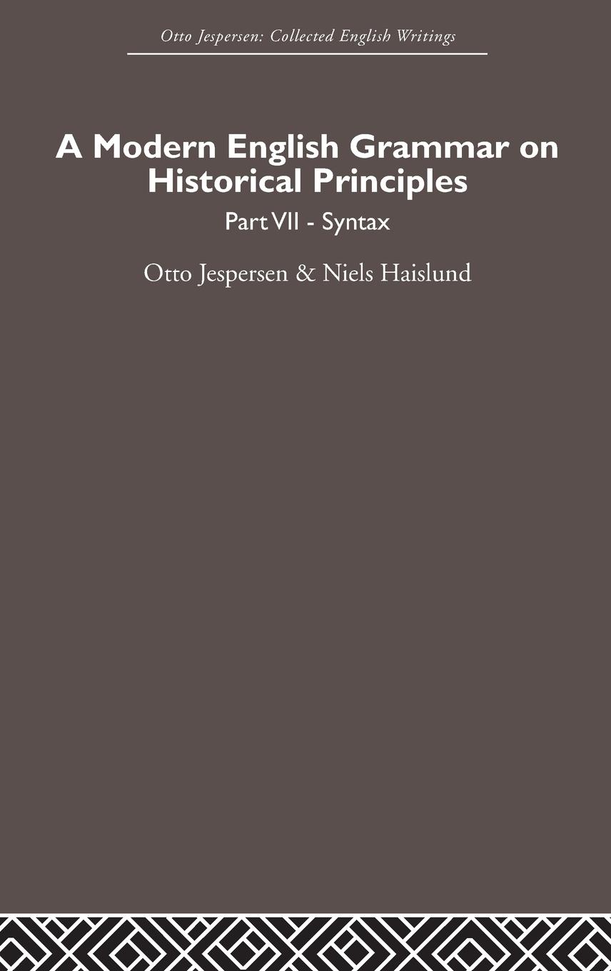 Vorderes Coverbild A Modern English Grammar on Historical Principles