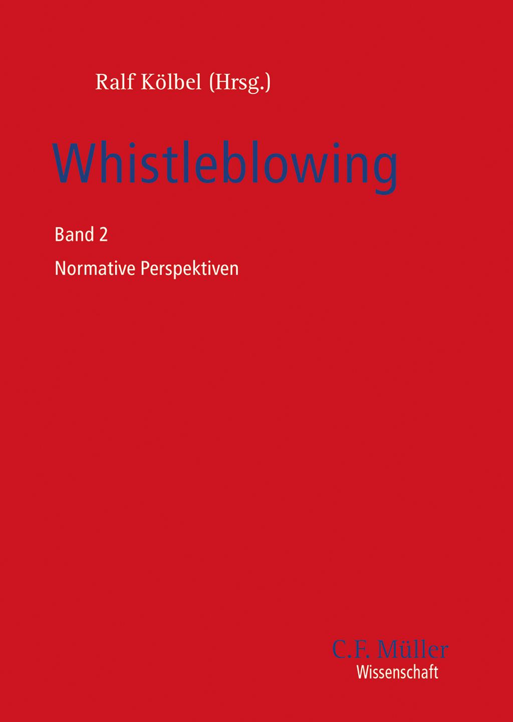 Vorderes Coverbild Whistleblowing