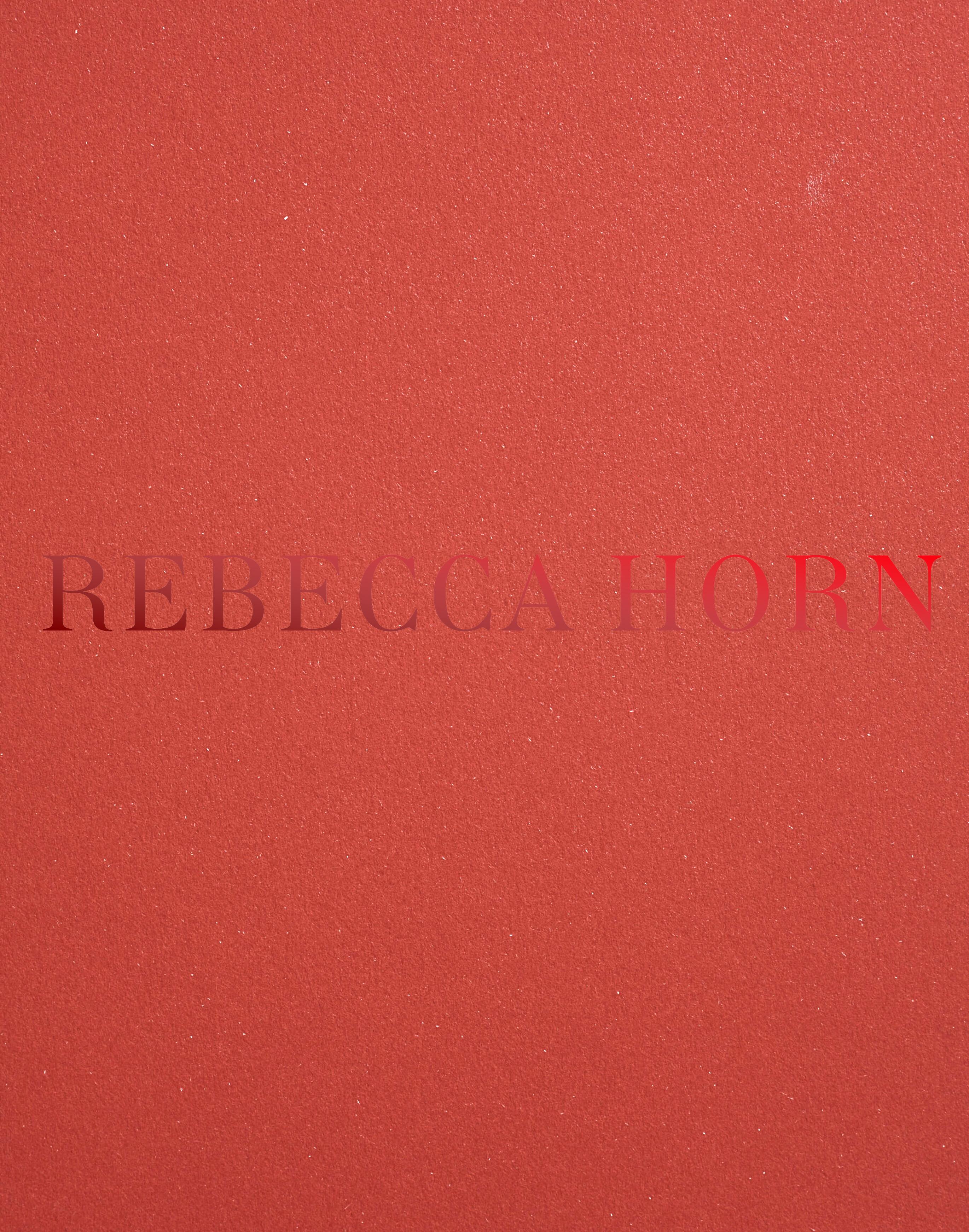 Vorderes Coverbild Rebecca Horn