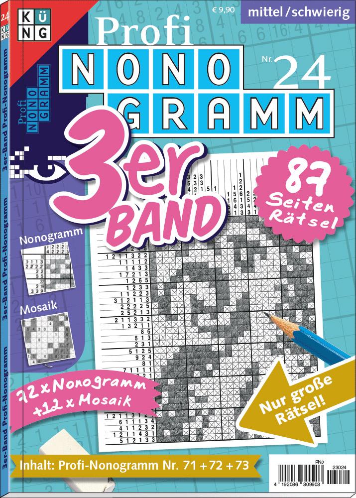 Vorderes Coverbild Profi-Nonogramm 3er-Band Nr. 24
