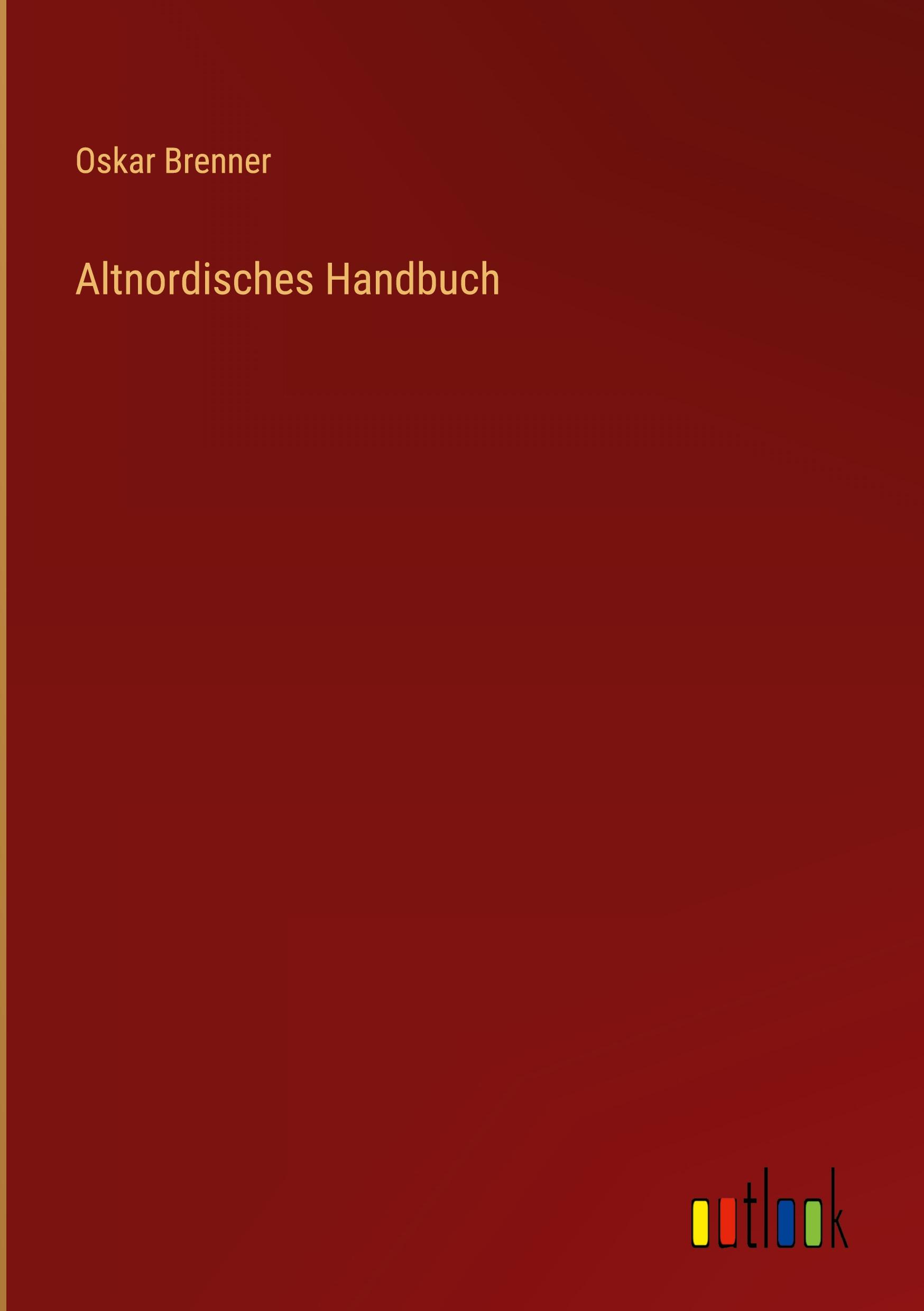 Vorderes Coverbild Altnordisches Handbuch
