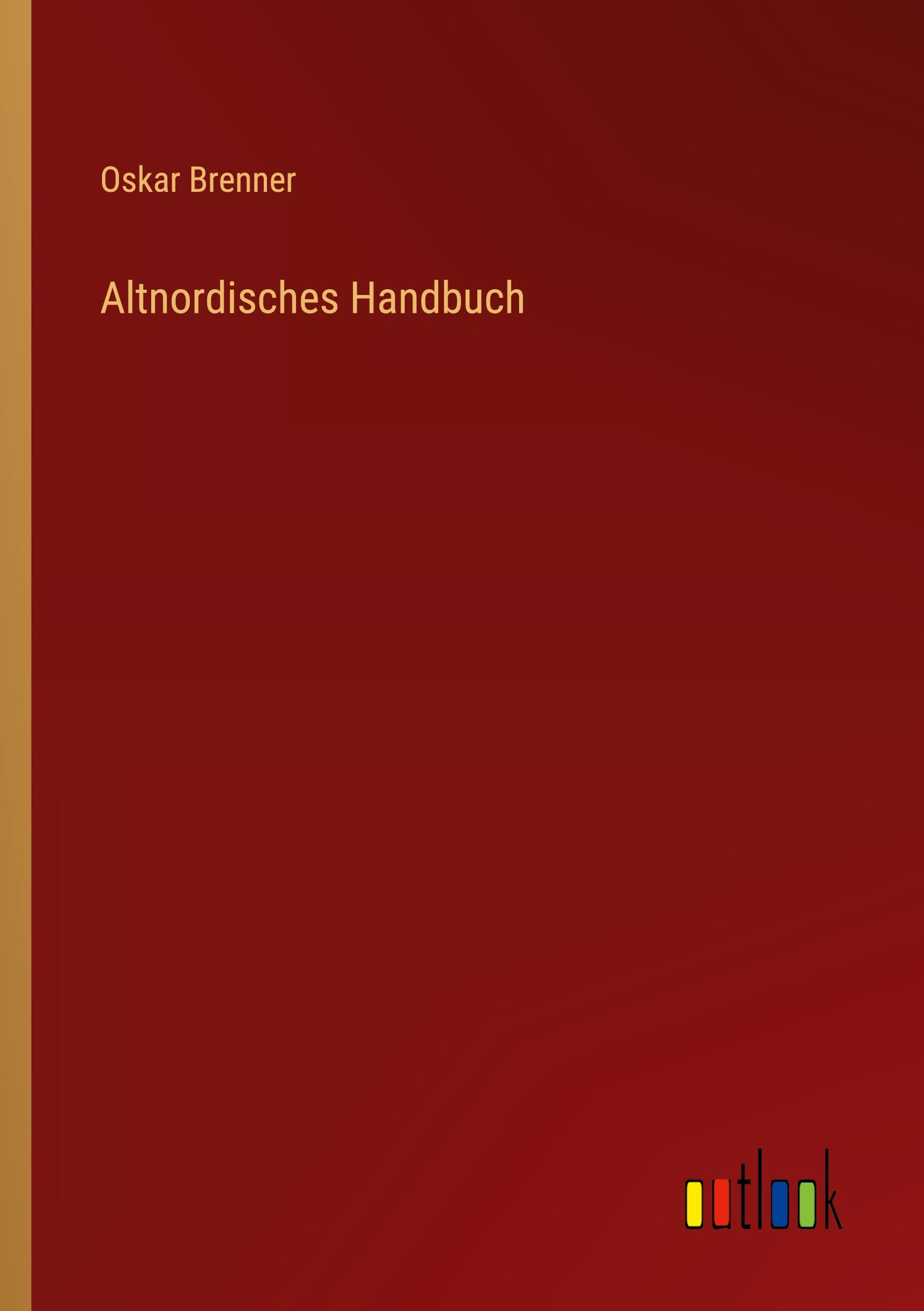 Vorderes Coverbild Altnordisches Handbuch