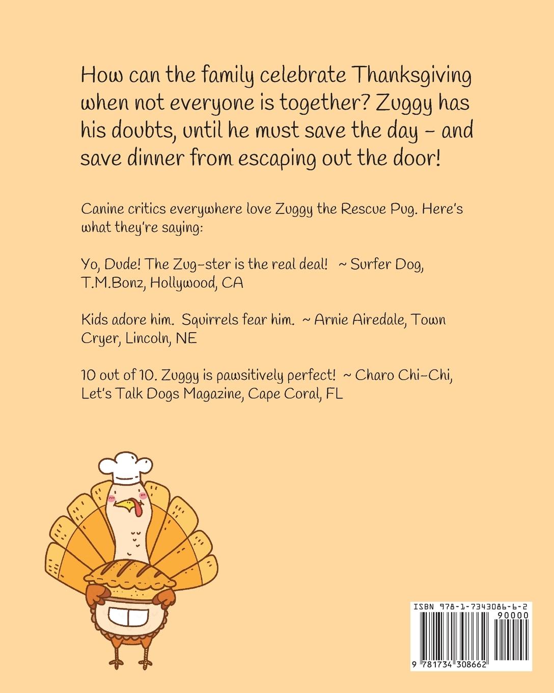 Rückseitencover Zuggy the Rescue Pug - The Great Turkey Chase