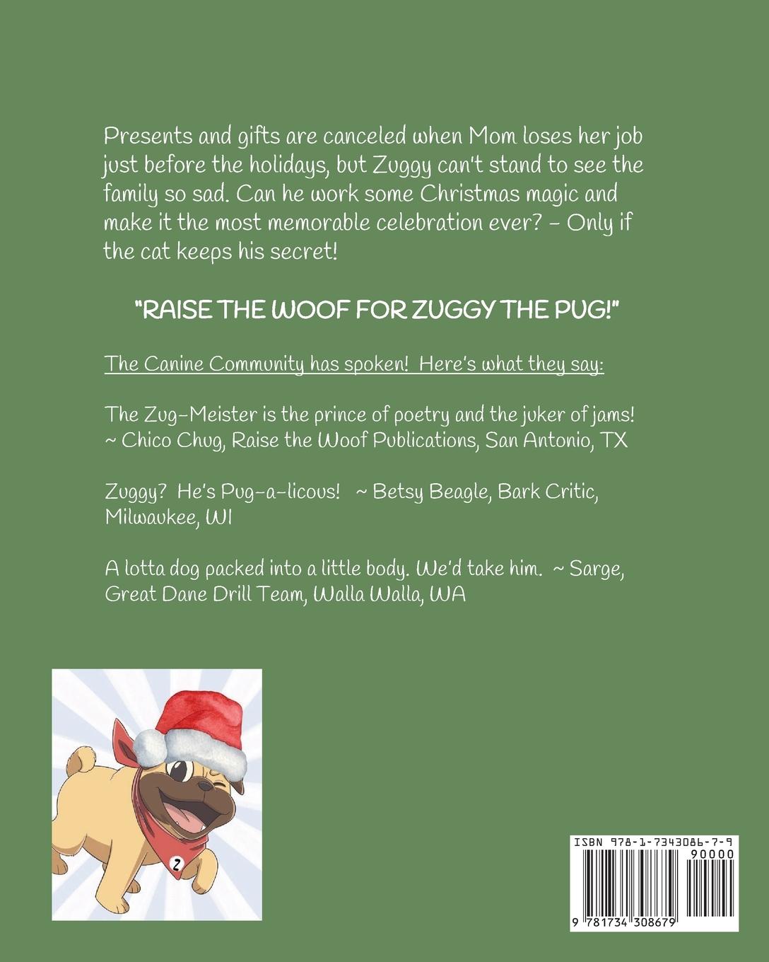 Rückseitencover Zuggy the Rescue Pug - Santa Paws Saves Christmas