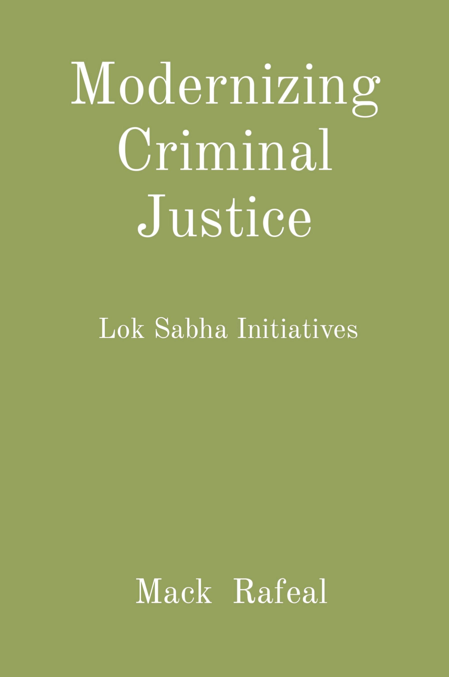 Vorderes Coverbild Modernizing Criminal Justice