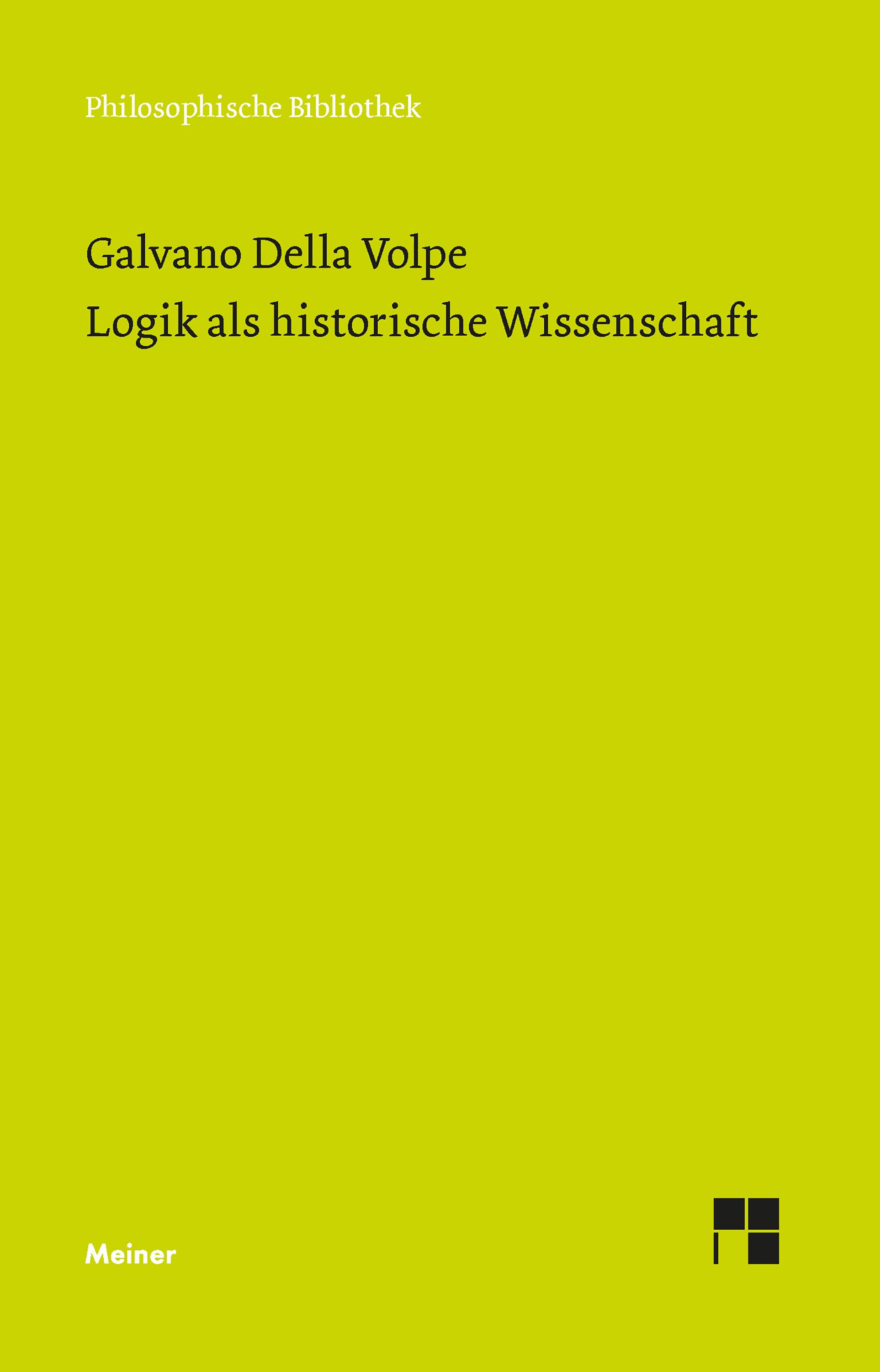 Vorderes Coverbild Logik als historische Wissenschaft