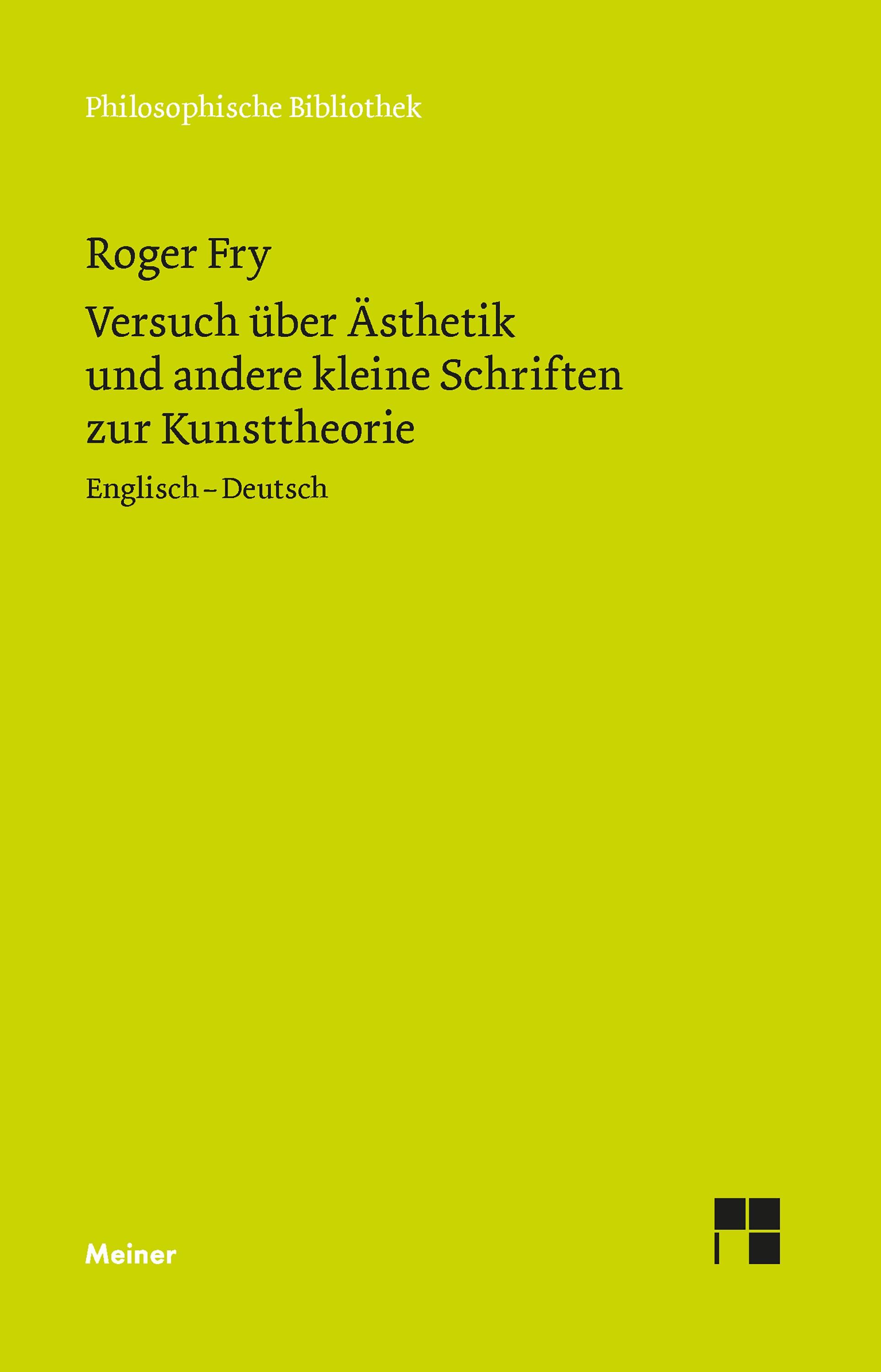 Vorderes Coverbild Versuch über Ästhetik und andere kleine Schriften zur Kunsttheorie