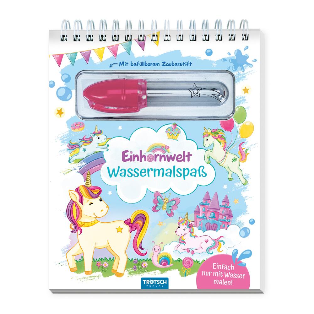 Vorderes Coverbild Trötsch Wassermalspaß mit Zauberstift Einhornwelt