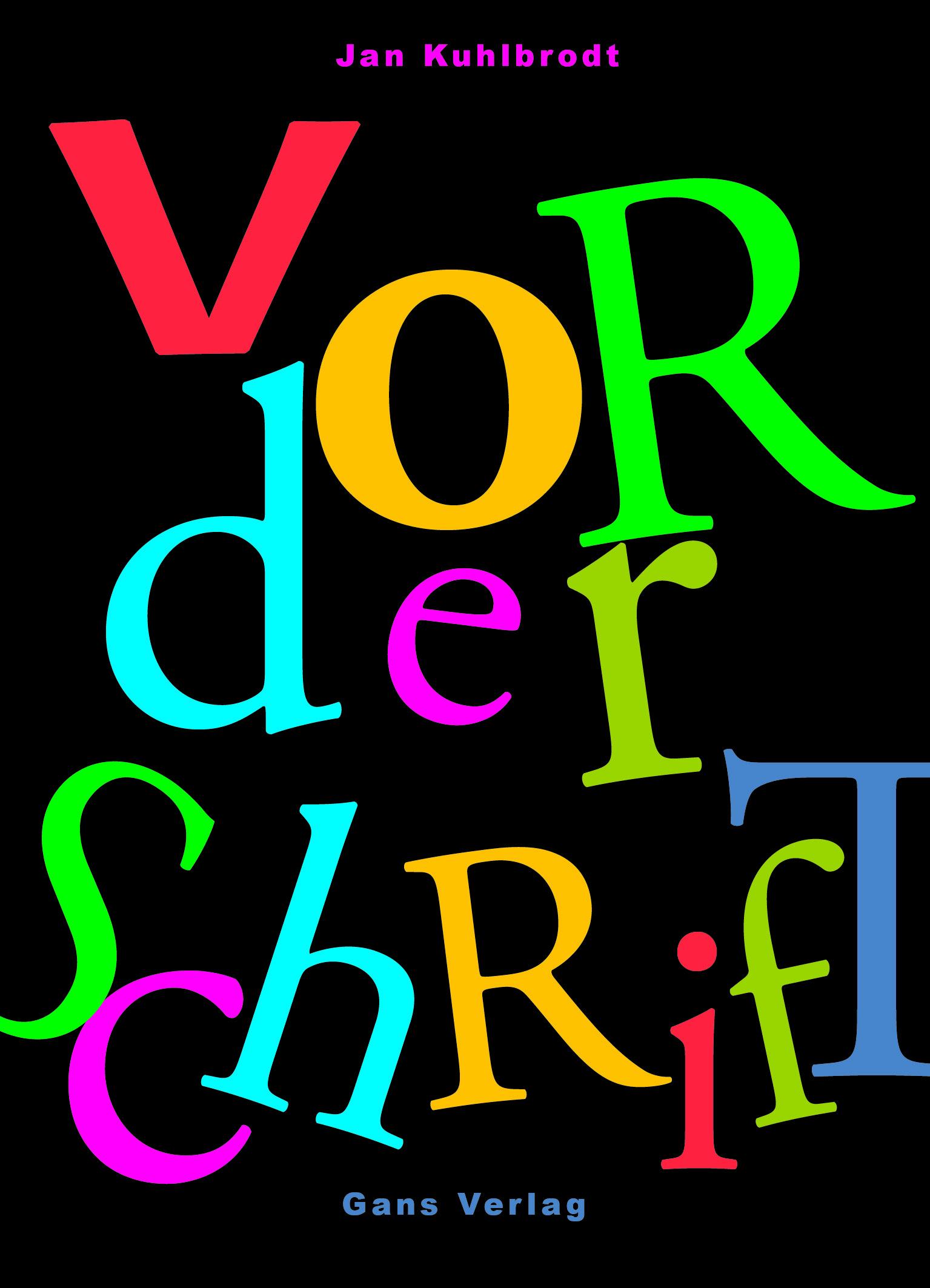 Vorderes Coverbild Vor der Schrift