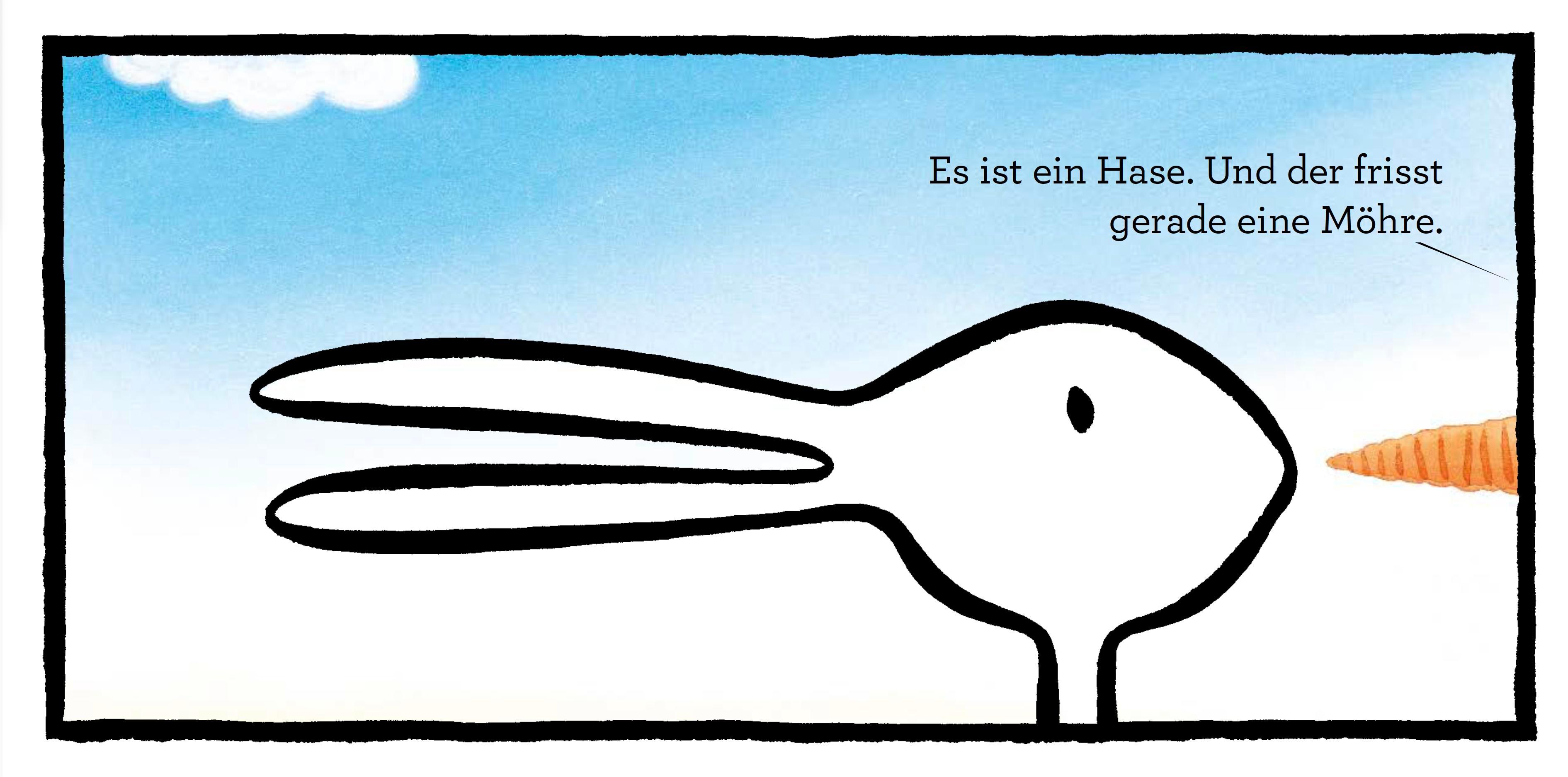 Beispielinhalt (Bild) Ente oder Hase? Was siehst du hier?
