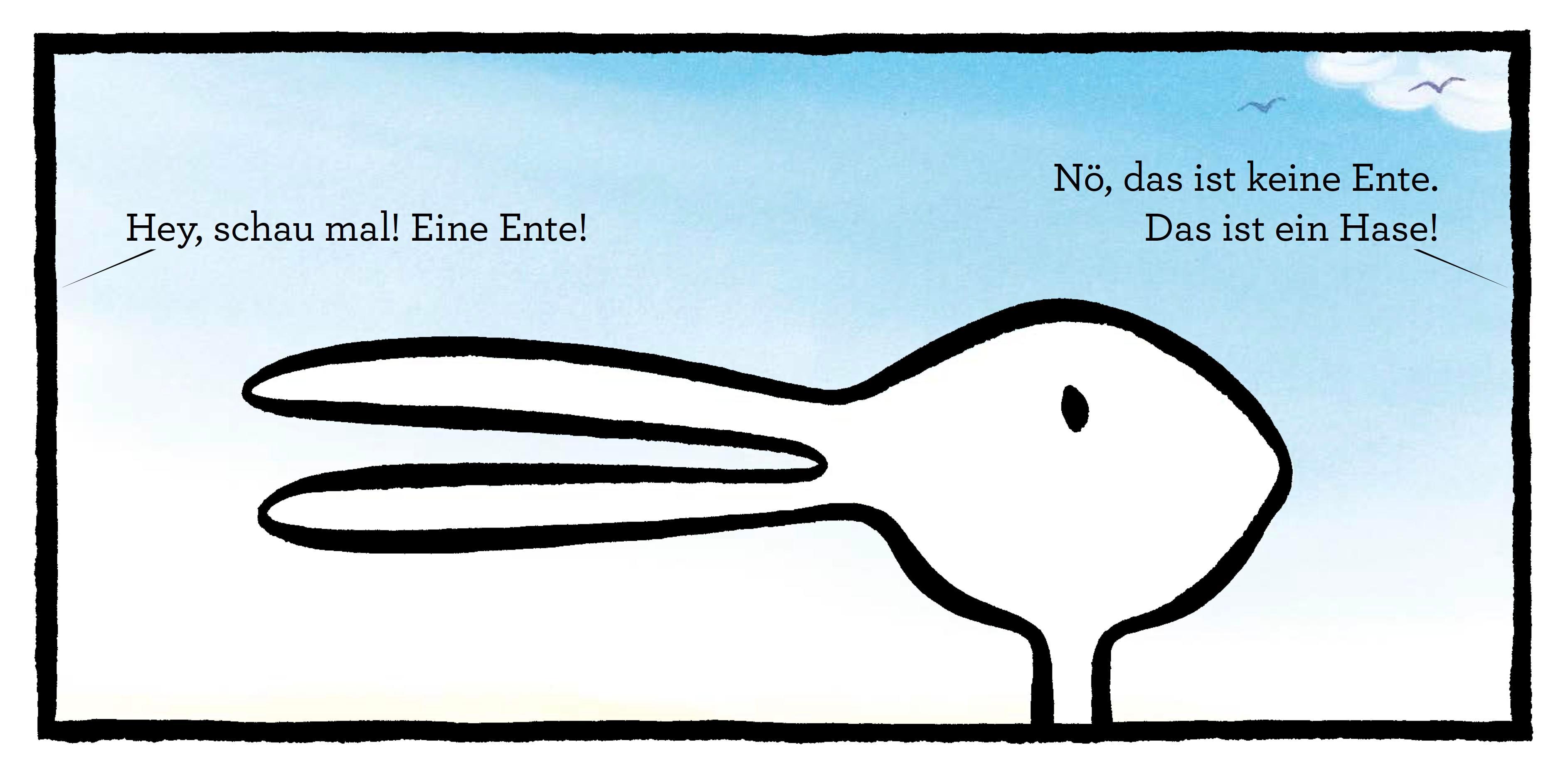 Beispielinhalt (Bild) Ente oder Hase? Was siehst du hier?