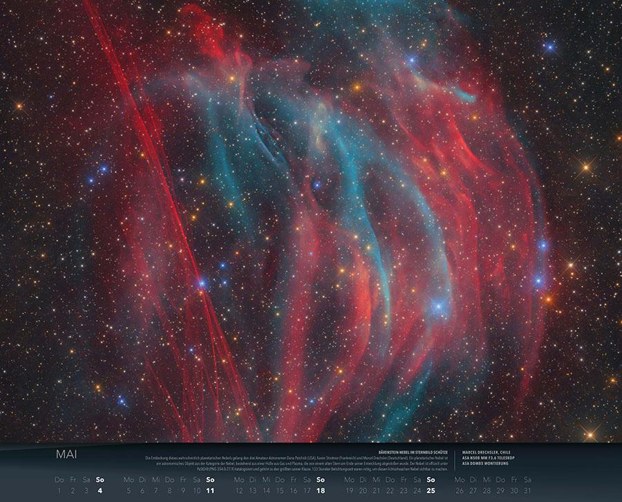 Beispielinhalt (Bild) Wunder des Weltalls Kalender 2025