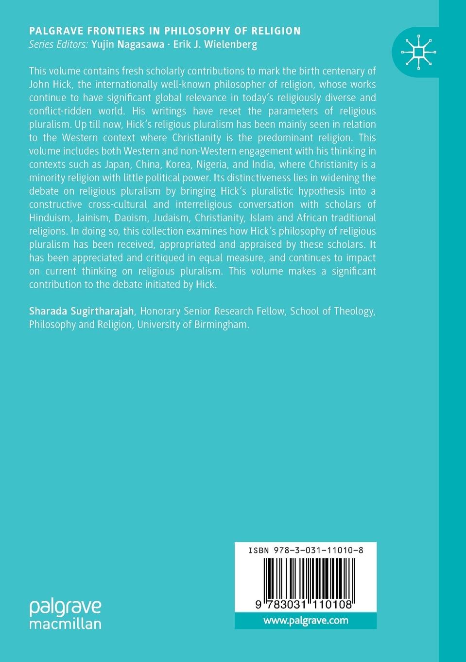 Rückseitencover John Hick's Religious Pluralism in Global Perspective