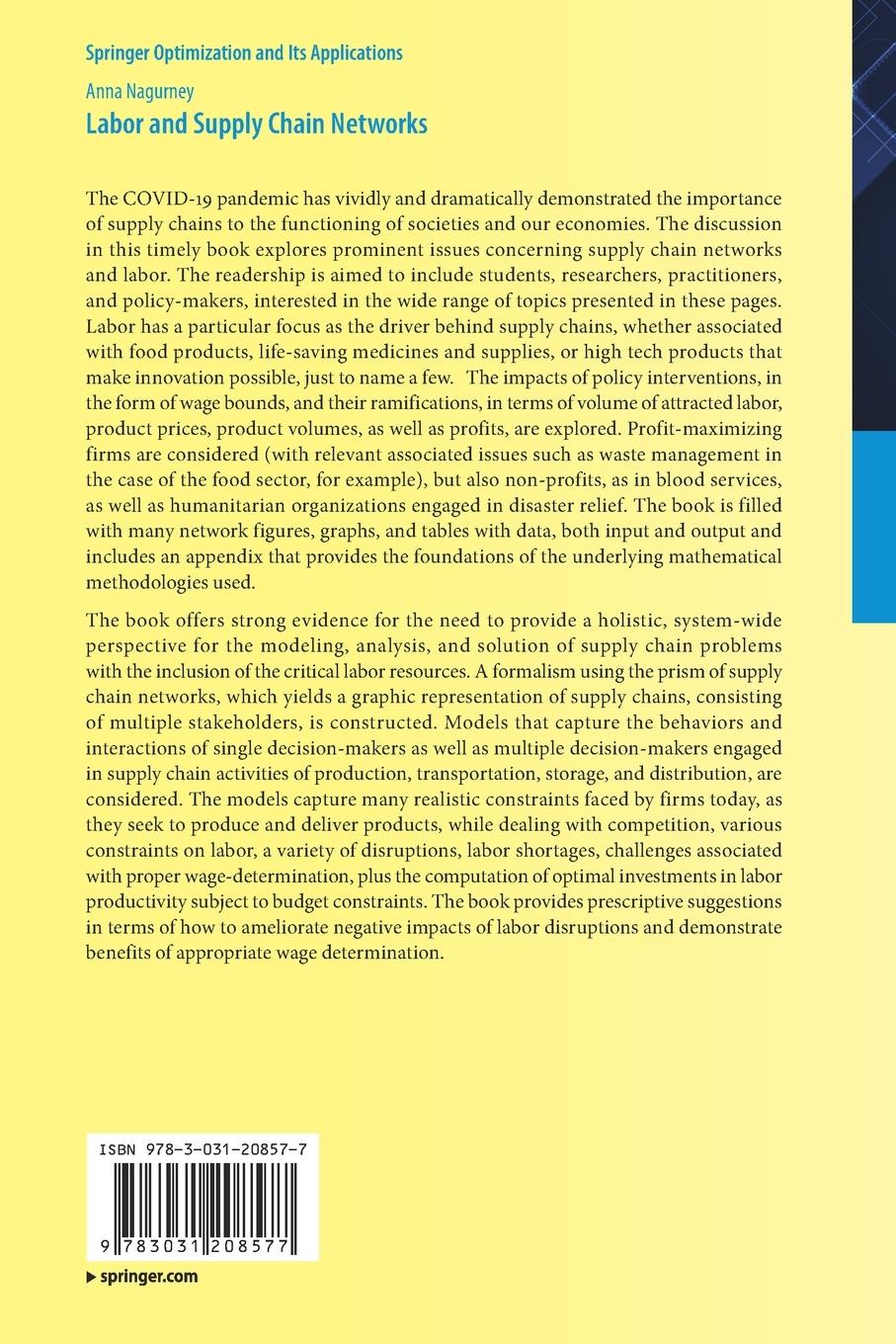 Rückseitencover Labor and Supply Chain Networks