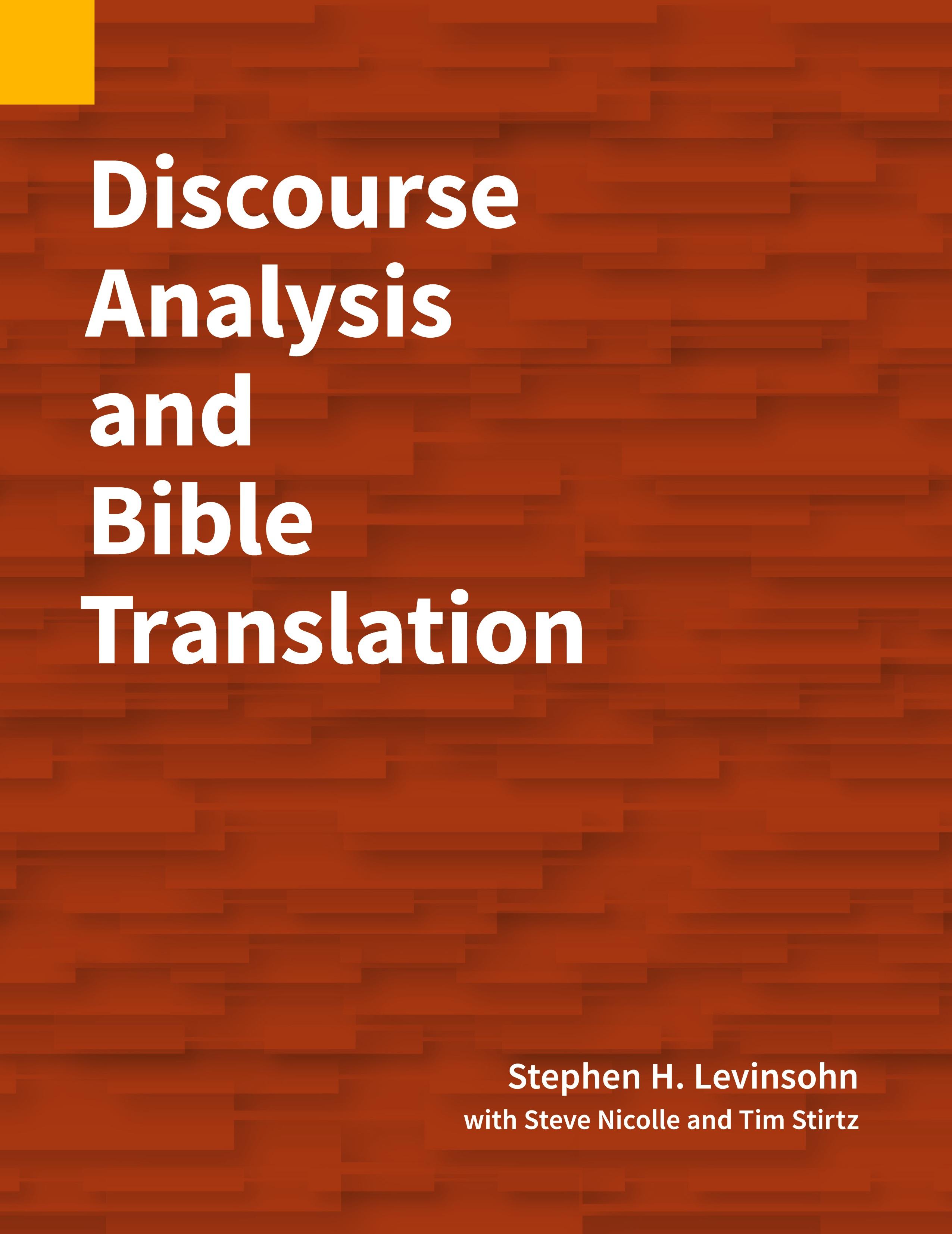 Vorderes Coverbild Discourse Analysis and Bible Translation