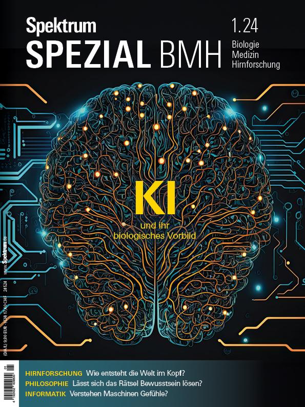 Vorderes Coverbild Spektrum Spezial BMH 1/2024 - KI und ihr biologisches Vorbild