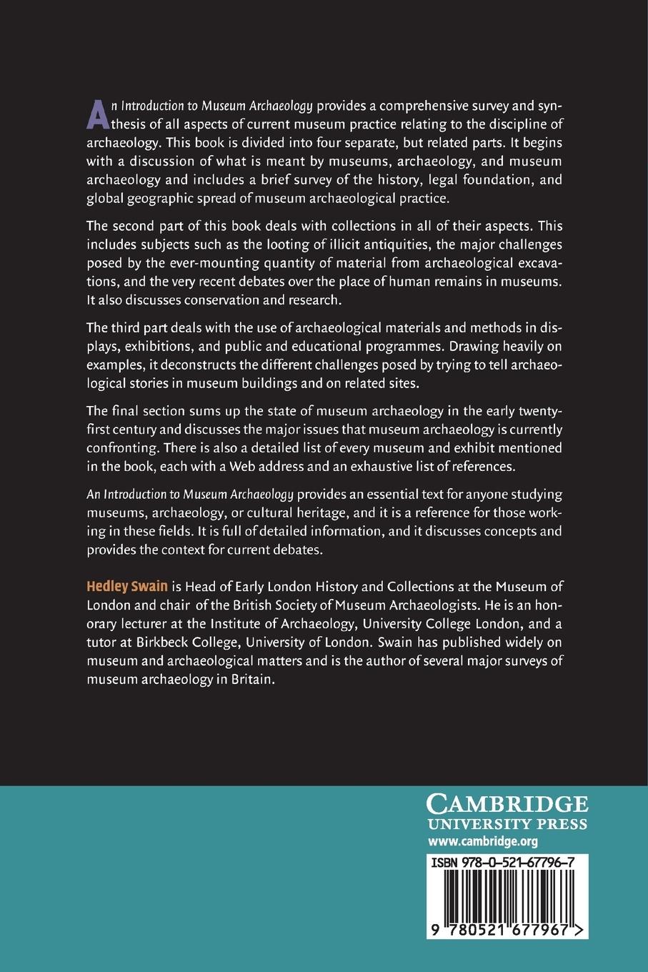 Rückseitencover An Intro to Museum Archaeology
