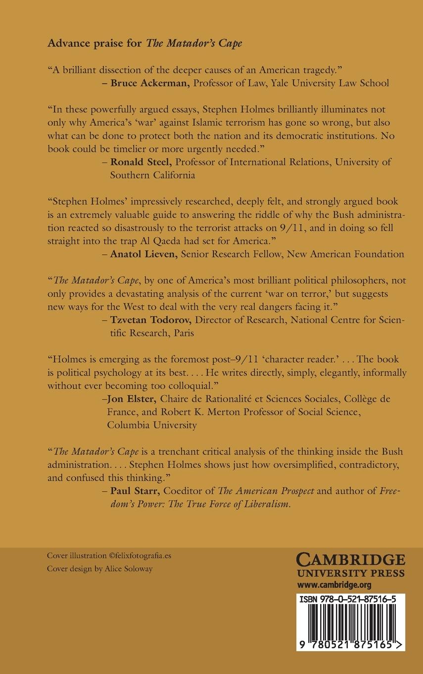 Rückseitencover The Matador's Cape