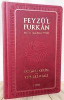 Vorderes Coverbild Feyzül Furkan Kuran-i Kerim ve Tefsirli Meali Orta Boy, Mushaf ve Meal, Ciltli - Bordo